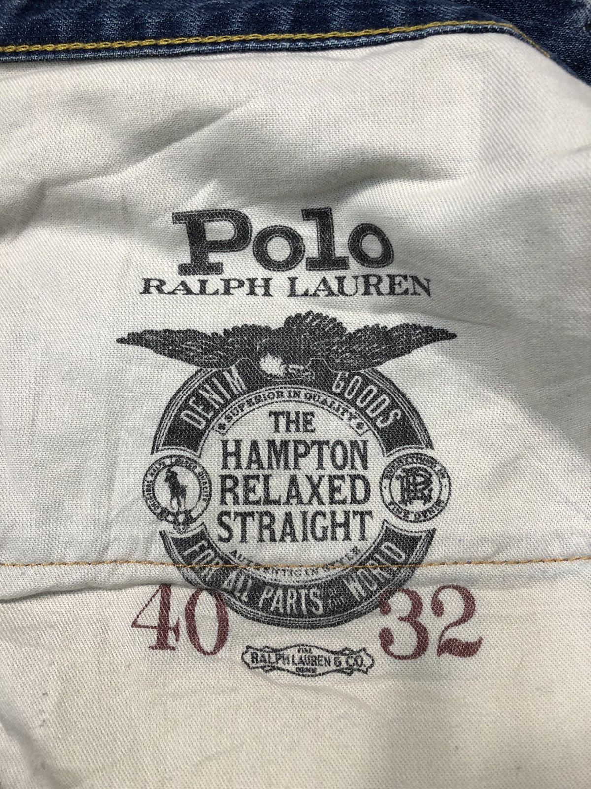 Polo Ralph Lauren × Ralph Lauren 90s Polo Ralph Lauren RL Good Hampton Relaxed Straight Cut Size US 42 / EU 58 - 11 Thumbnail