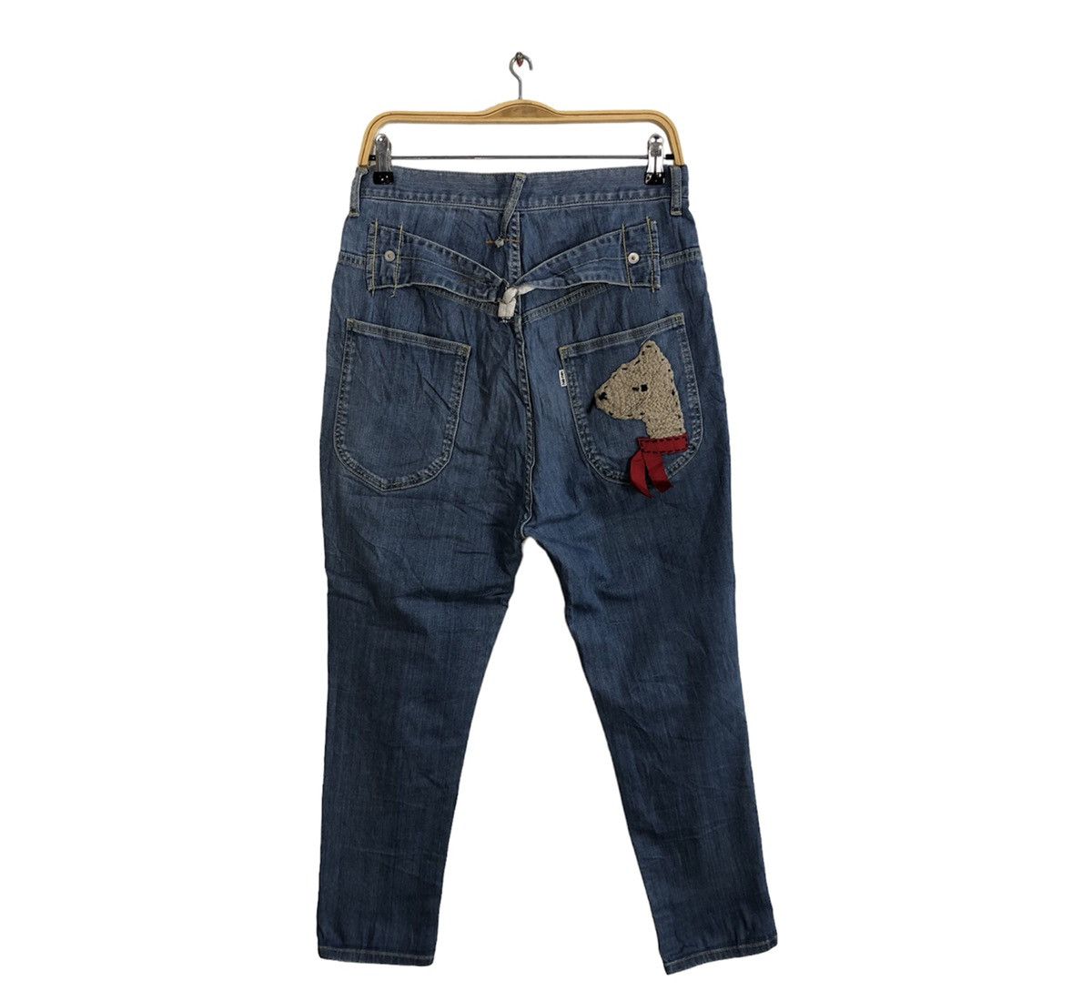 Issey Miyake × Ne-Net 90s Issey Miyake Ne-Net Bear Baggy Indigo Jeans Size 30" / US 8 / IT 44 - 1 Thumbnail