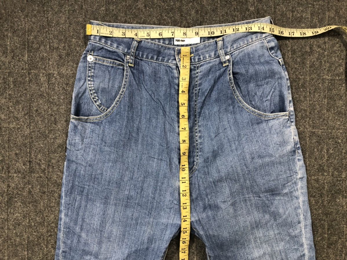 Issey Miyake × Ne-Net 90s Issey Miyake Ne-Net Bear Baggy Indigo Jeans Size 30" / US 8 / IT 44 - 16 Thumbnail