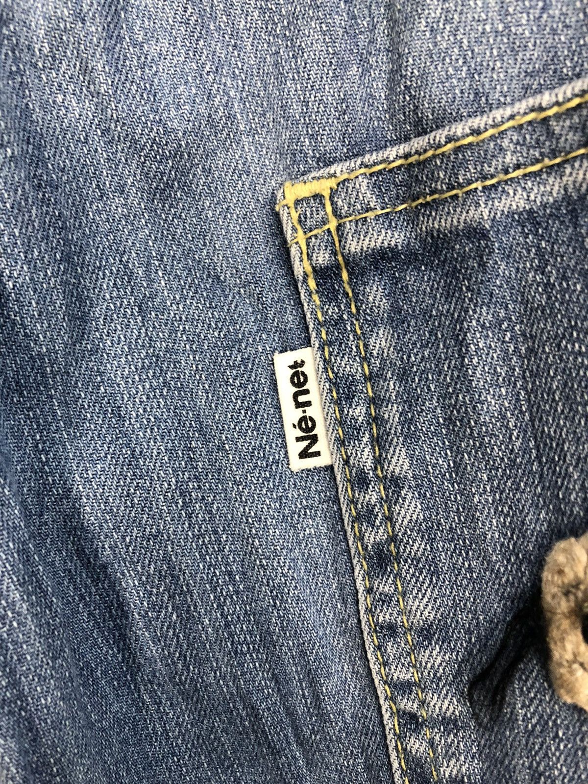 Issey Miyake × Ne-Net 90s Issey Miyake Ne-Net Bear Baggy Indigo Jeans Size 30" / US 8 / IT 44 - 11 Thumbnail