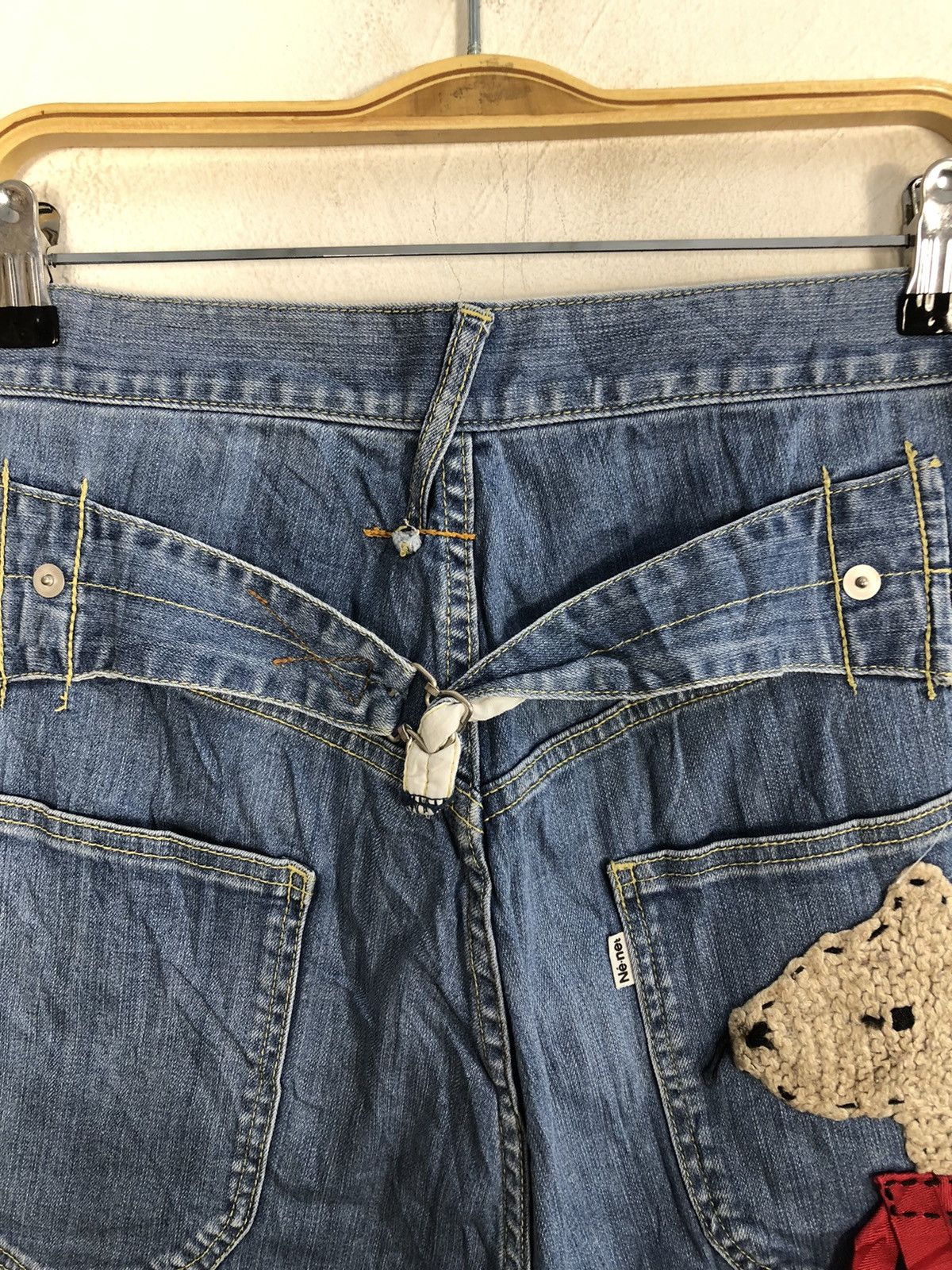 Issey Miyake × Ne-Net 90s Issey Miyake Ne-Net Bear Baggy Indigo Jeans Size 30" / US 8 / IT 44 - 10 Thumbnail