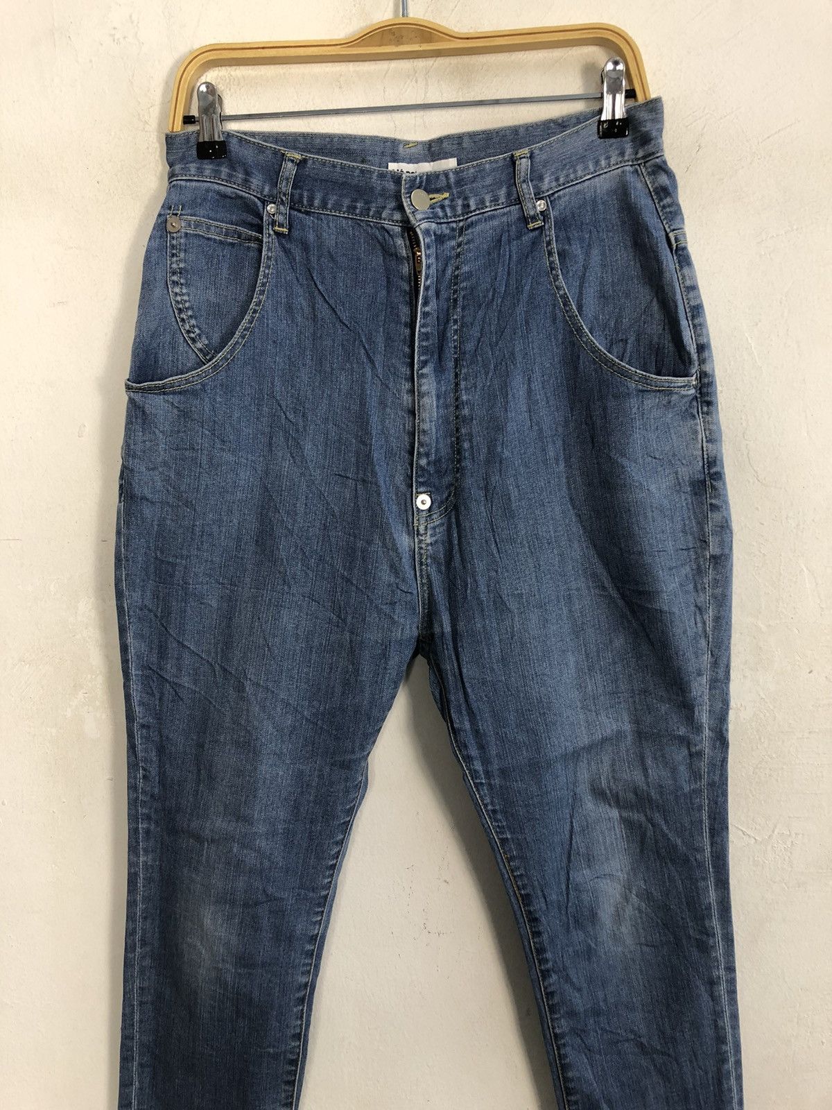 Issey Miyake × Ne-Net 90s Issey Miyake Ne-Net Bear Baggy Indigo Jeans Size 30" / US 8 / IT 44 - 3 Thumbnail