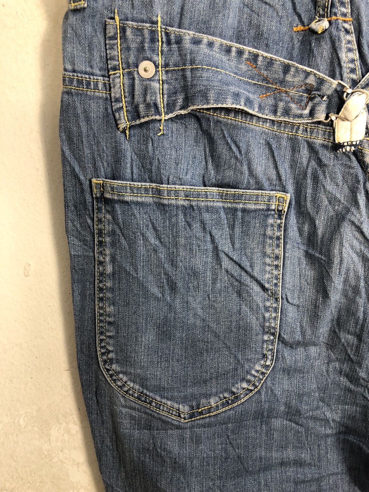 Issey Miyake × Ne-Net 90s Issey Miyake Ne-Net Bear Baggy Indigo Jeans Size 30" / US 8 / IT 44 - 9 Thumbnail