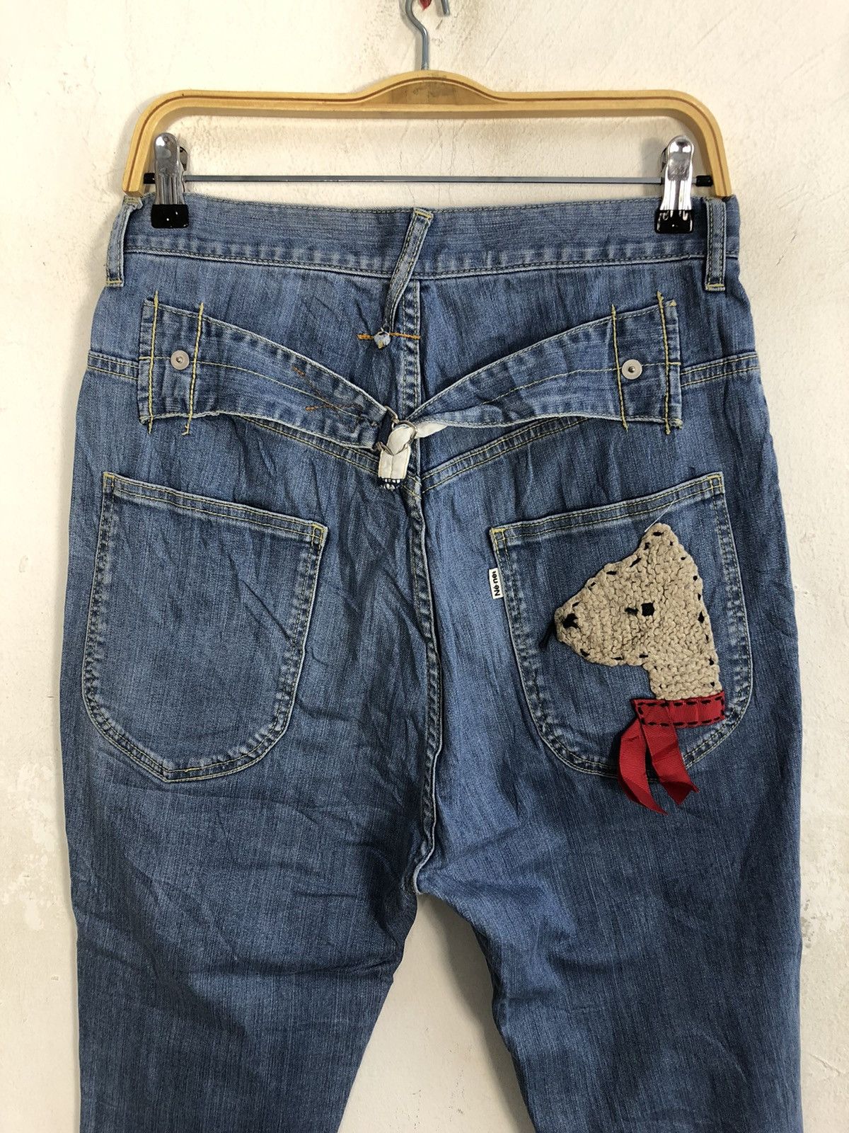 Issey Miyake × Ne-Net 90s Issey Miyake Ne-Net Bear Baggy Indigo Jeans Size 30" / US 8 / IT 44 - 4 Thumbnail