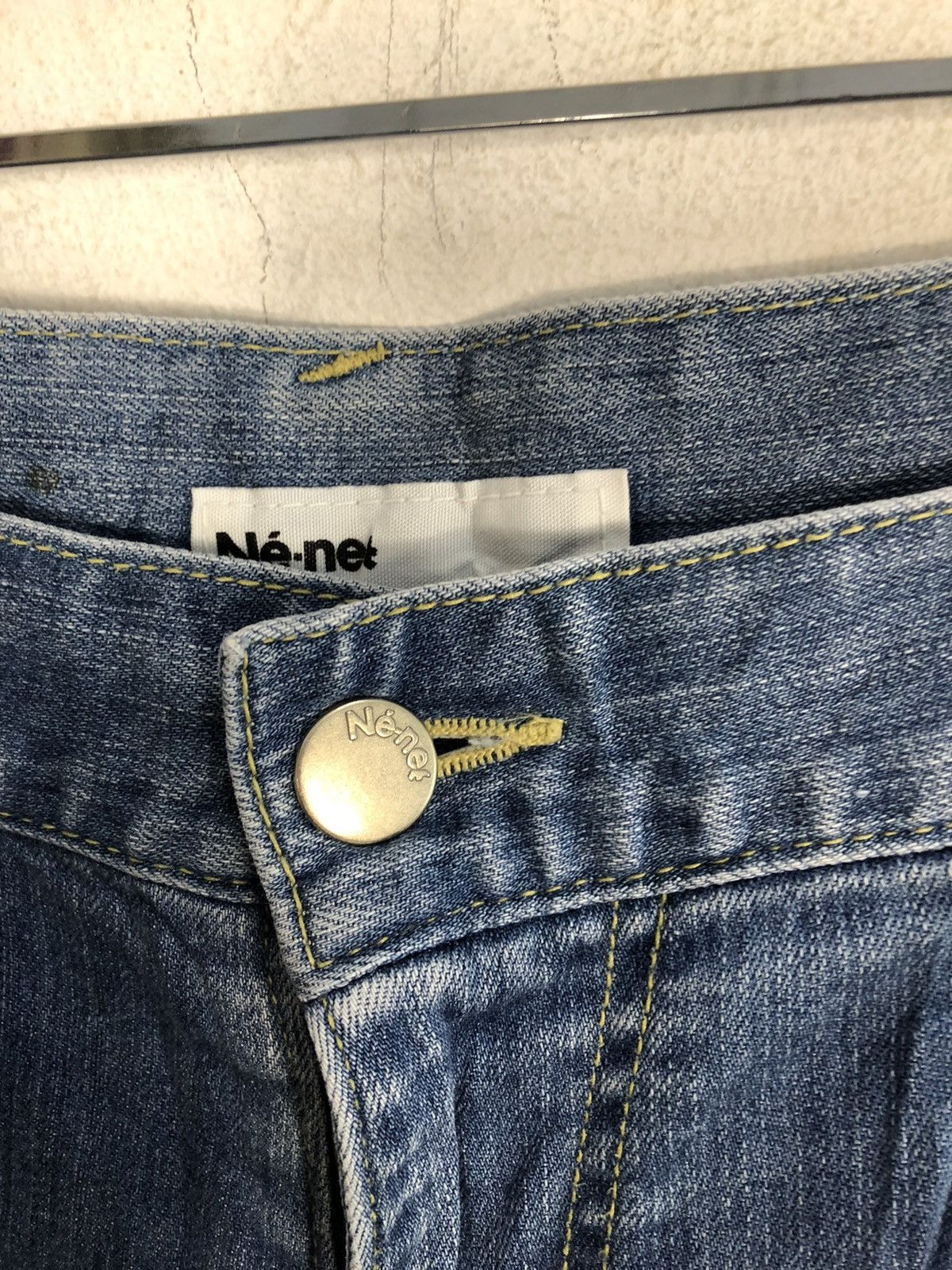 Issey Miyake × Ne-Net 90s Issey Miyake Ne-Net Bear Baggy Indigo Jeans Size 30" / US 8 / IT 44 - 6 Thumbnail