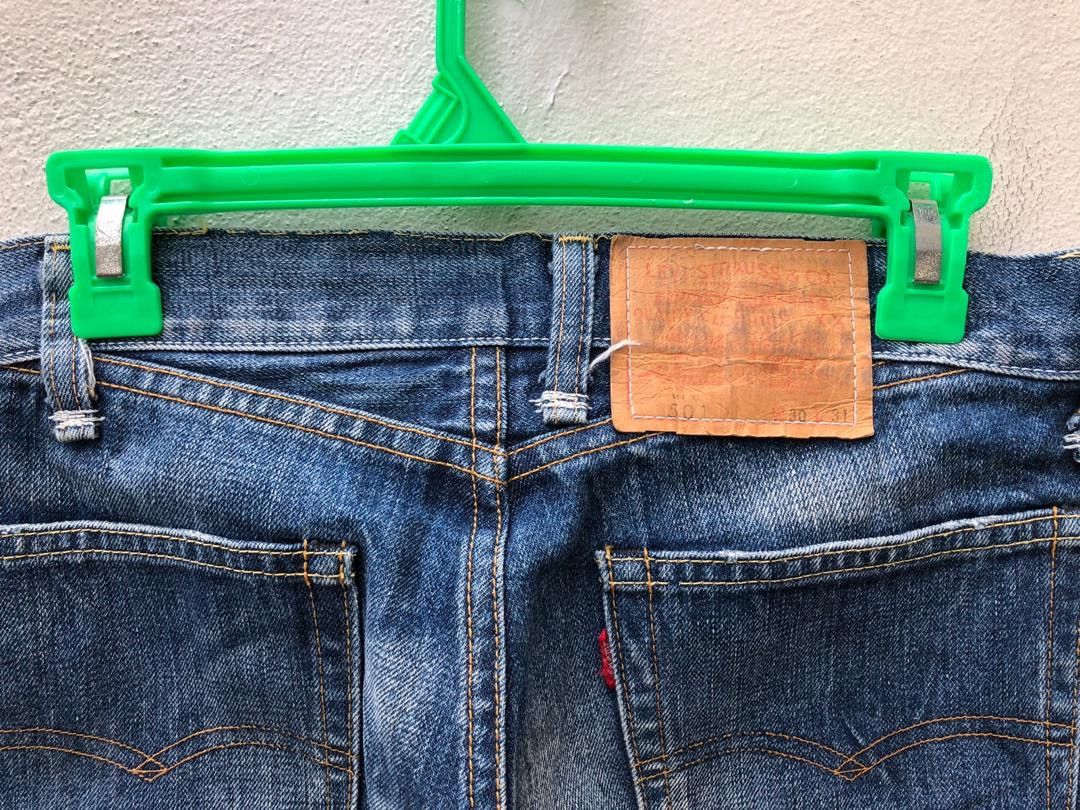 Japanese Brand × Levi's Vintage Clothing × Vintage Vintage Japan LVC 501 E Distressed Selvedge Denim Slim Size US 30 / EU 46 - 12 Thumbnail