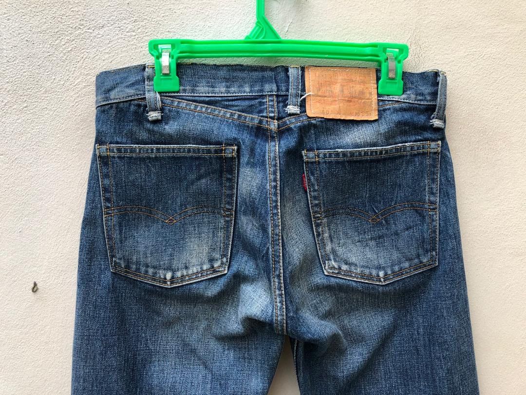 Japanese Brand × Levi's Vintage Clothing × Vintage Vintage Japan LVC 501 E Distressed Selvedge Denim Slim Size US 30 / EU 46 - 11 Thumbnail