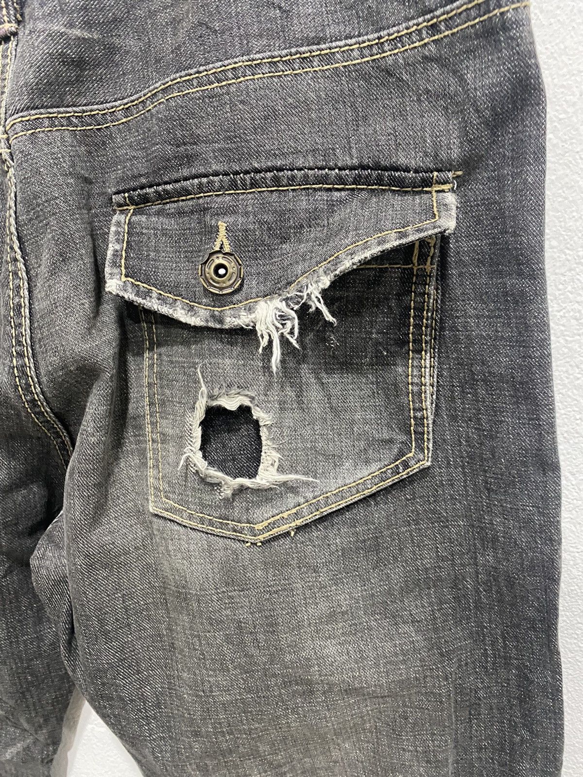Japanese Brand × PPFM JAPAN BRAND DISTRESS JEANS SEDITIONARIES Size US 36 / EU 52 - 4 Thumbnail