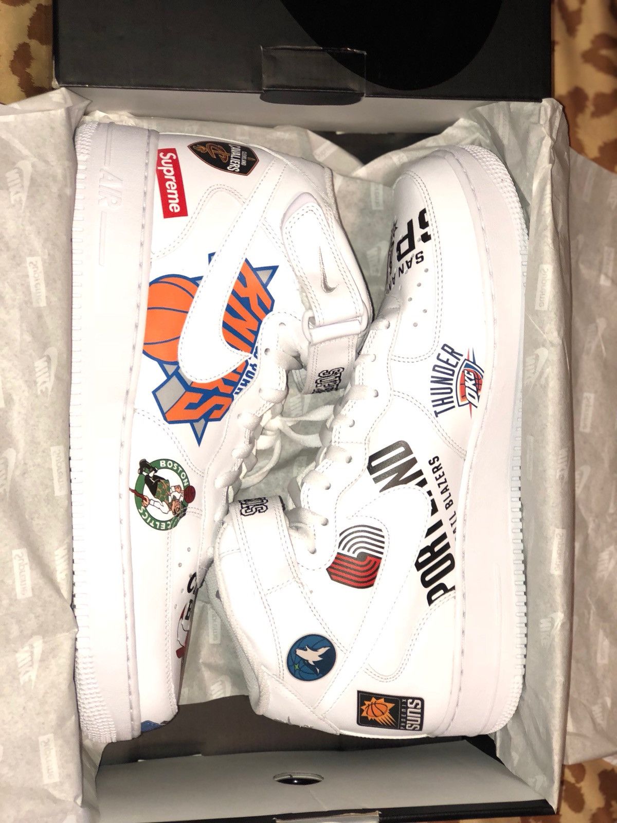supreme nike nba teams air force 1 mid