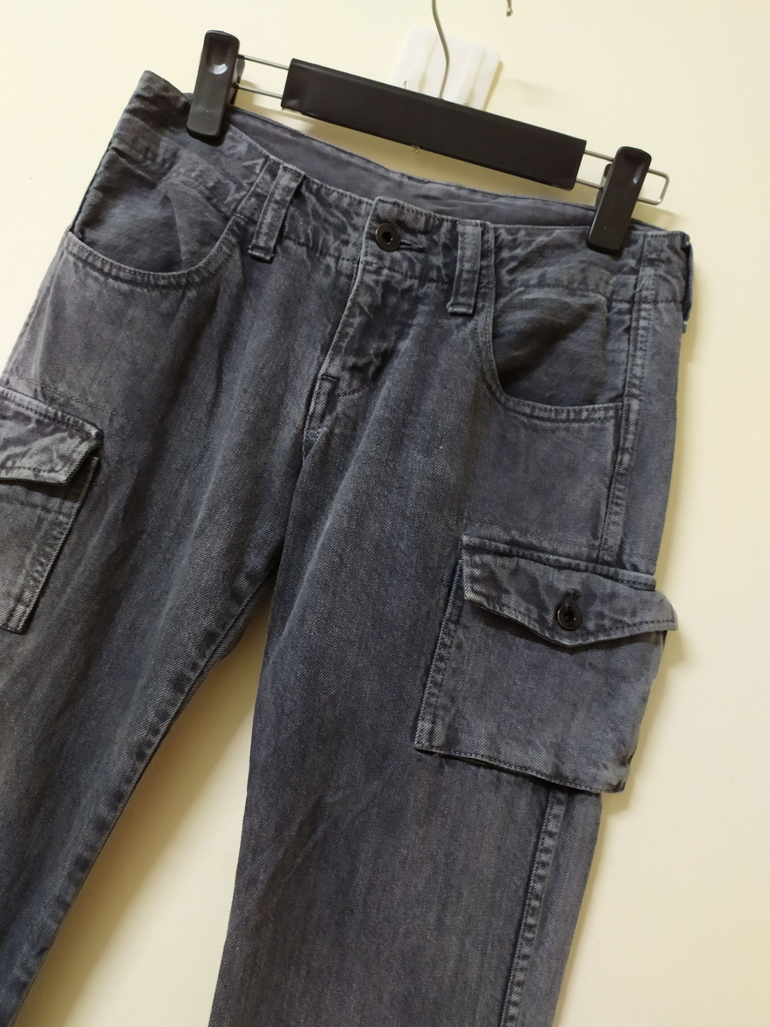 Johnbull JOHN BULL FADED BLACK CARGO PANTS/BUSH PANTS Size US 27 - 5 Thumbnail