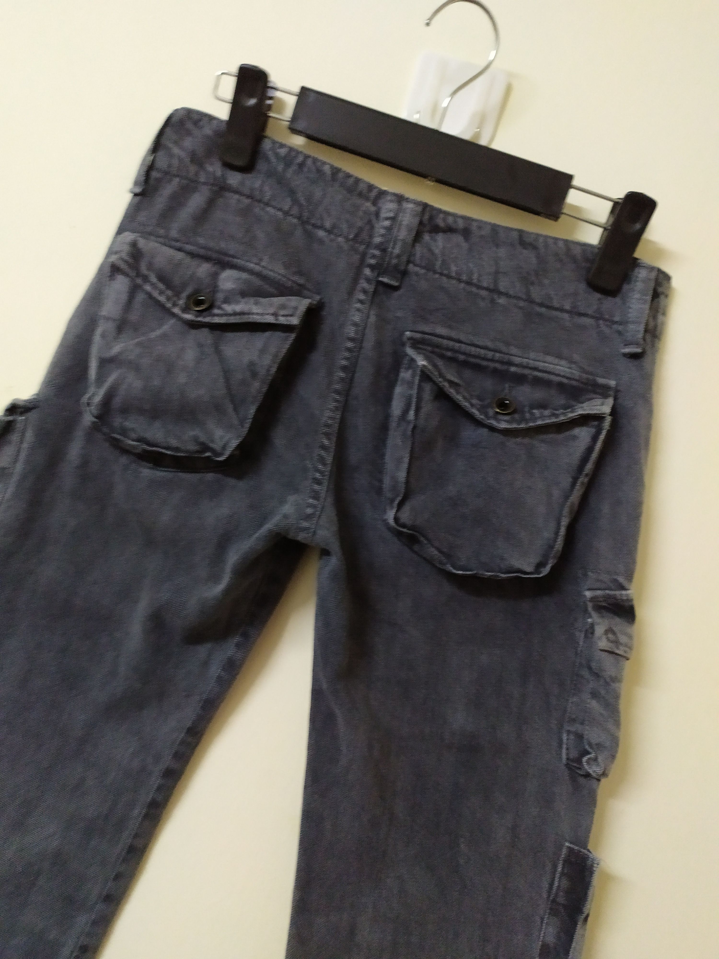 Johnbull JOHN BULL FADED BLACK CARGO PANTS/BUSH PANTS Size US 27 - 3 Thumbnail