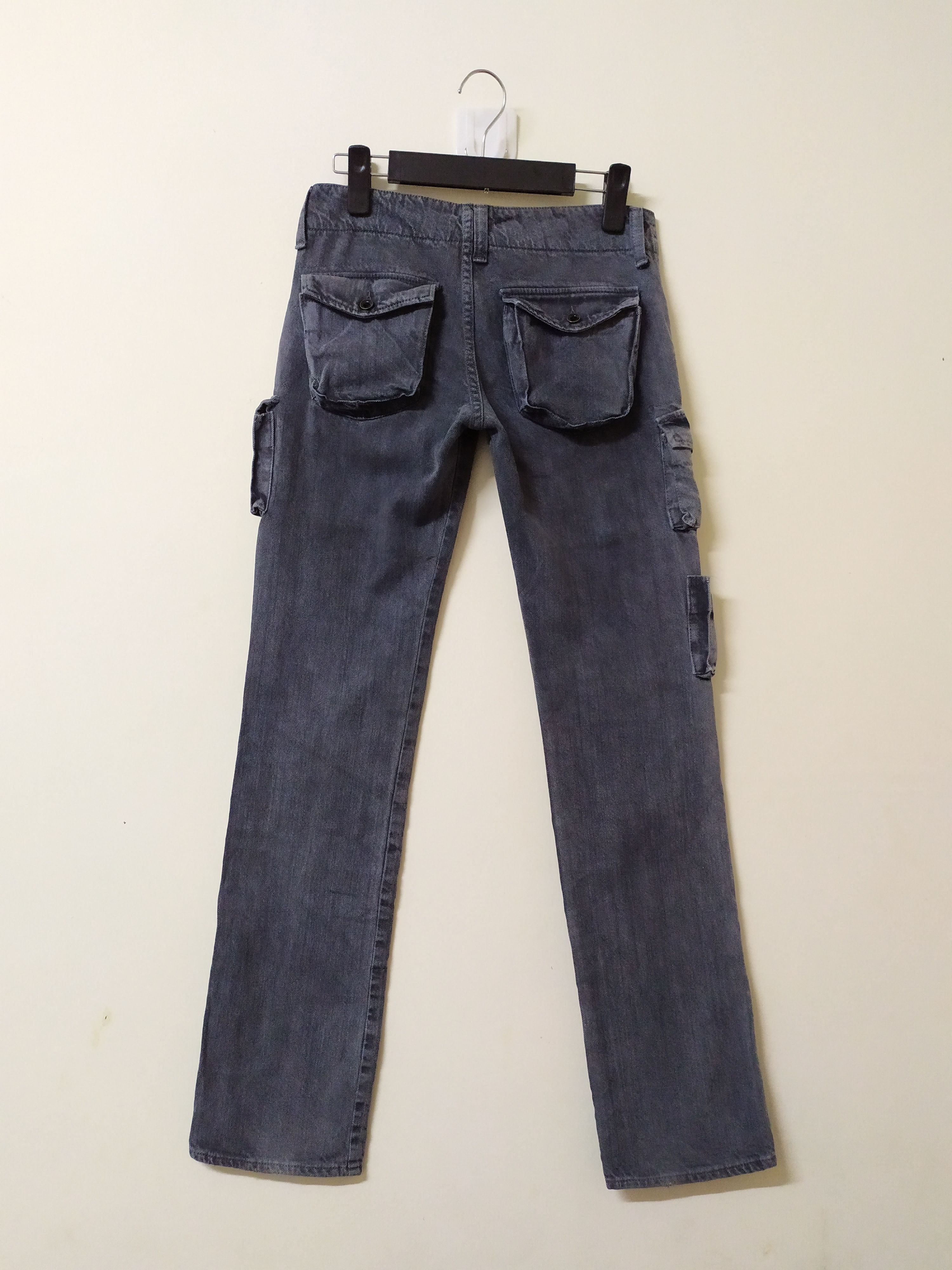 Johnbull JOHN BULL FADED BLACK CARGO PANTS/BUSH PANTS Size US 27 - 1 Thumbnail