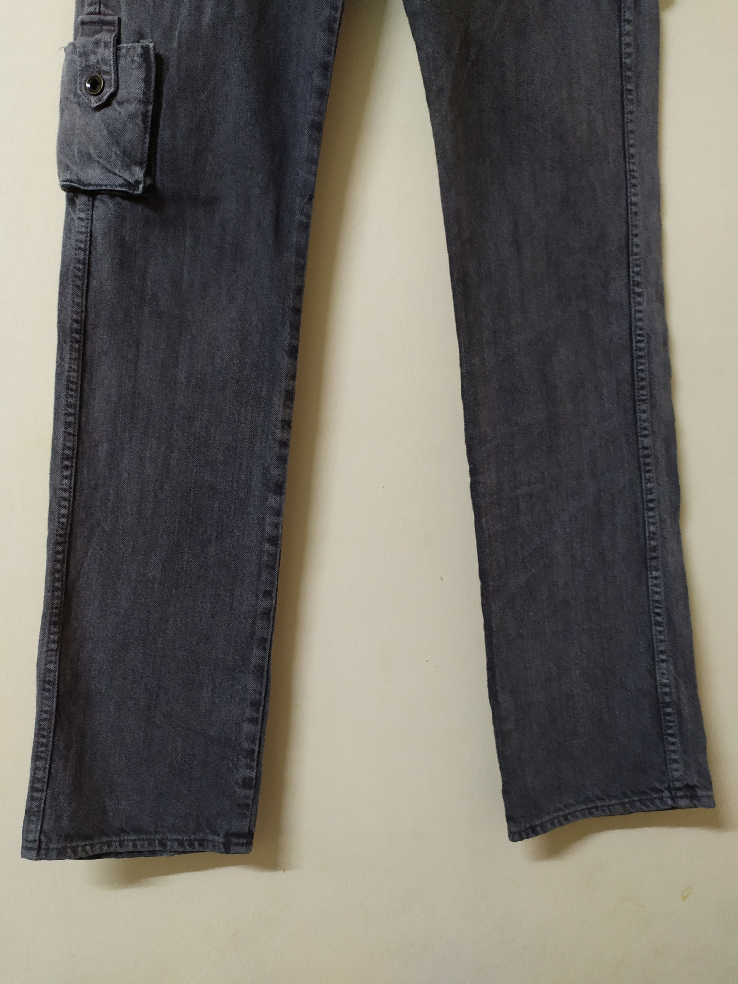 Johnbull JOHN BULL FADED BLACK CARGO PANTS/BUSH PANTS Size US 27 - 6 Thumbnail