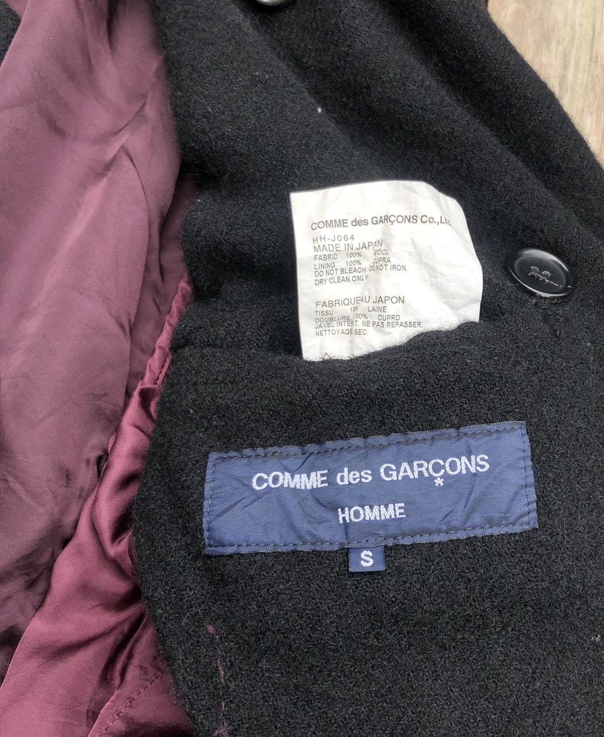 Comme des Garcons Comme des garçons homme AD2011 wool jacket Size US S / EU 44-46 / 1 - 8 Thumbnail