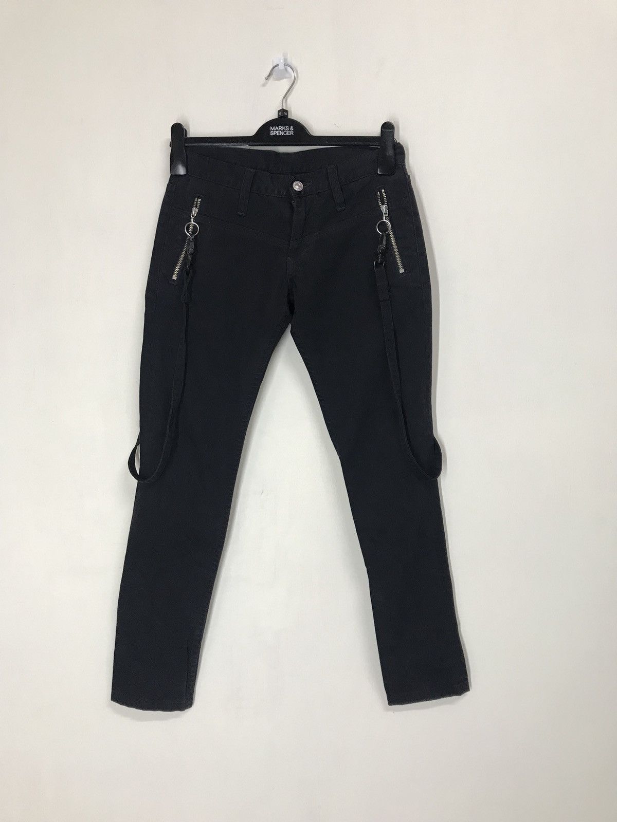 Japanese Brand JAPAN RNA INC BRAND BONDAGE DESIGN PANTS NO NEW YORK DOLLS Size US 29 - 1 Thumbnail