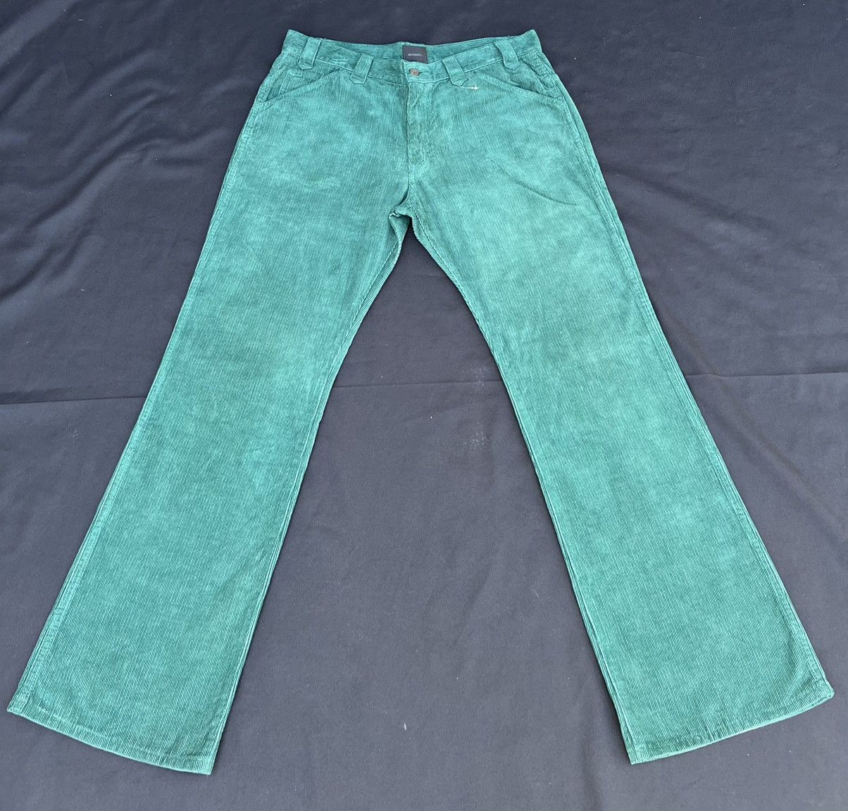 Vintage Flare Acoustic Japan Green Corduroy Jeans Size US 34 / EU 50 - 1 Thumbnail