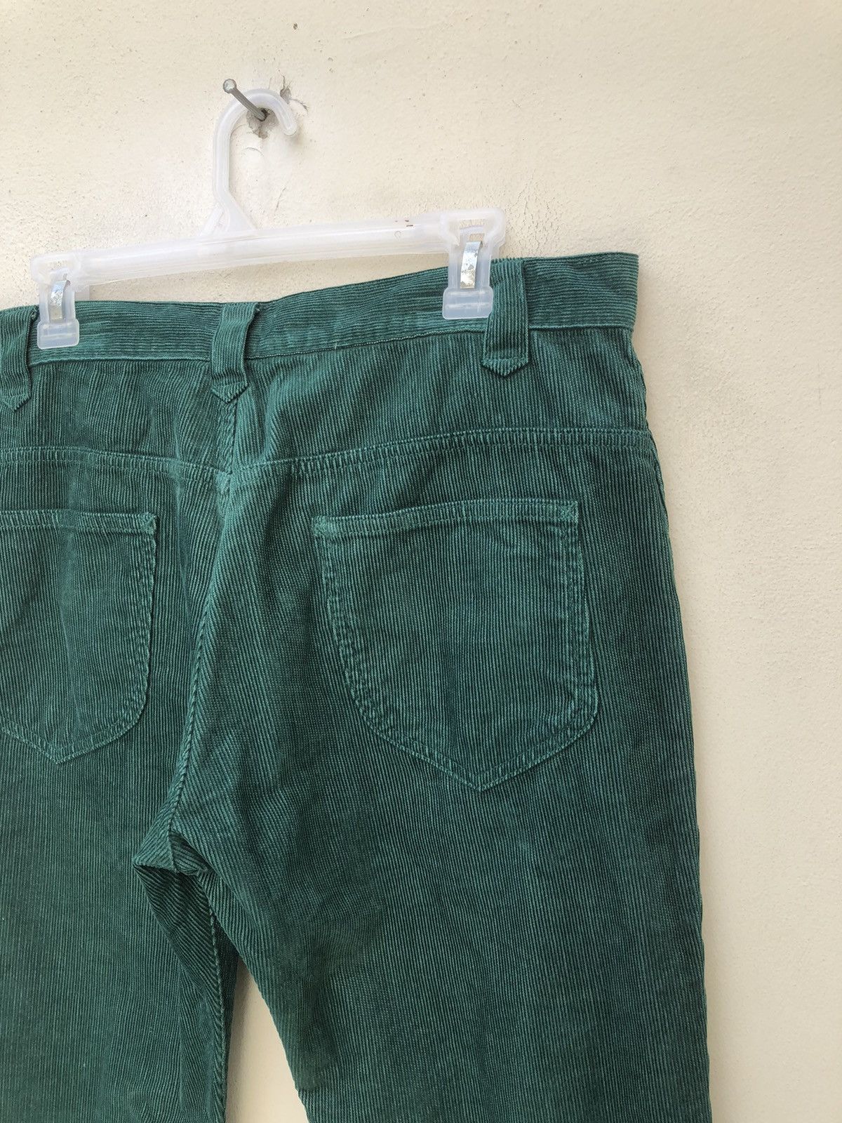 Vintage Flare Acoustic Japan Green Corduroy Jeans Size US 34 / EU 50 - 20 Thumbnail
