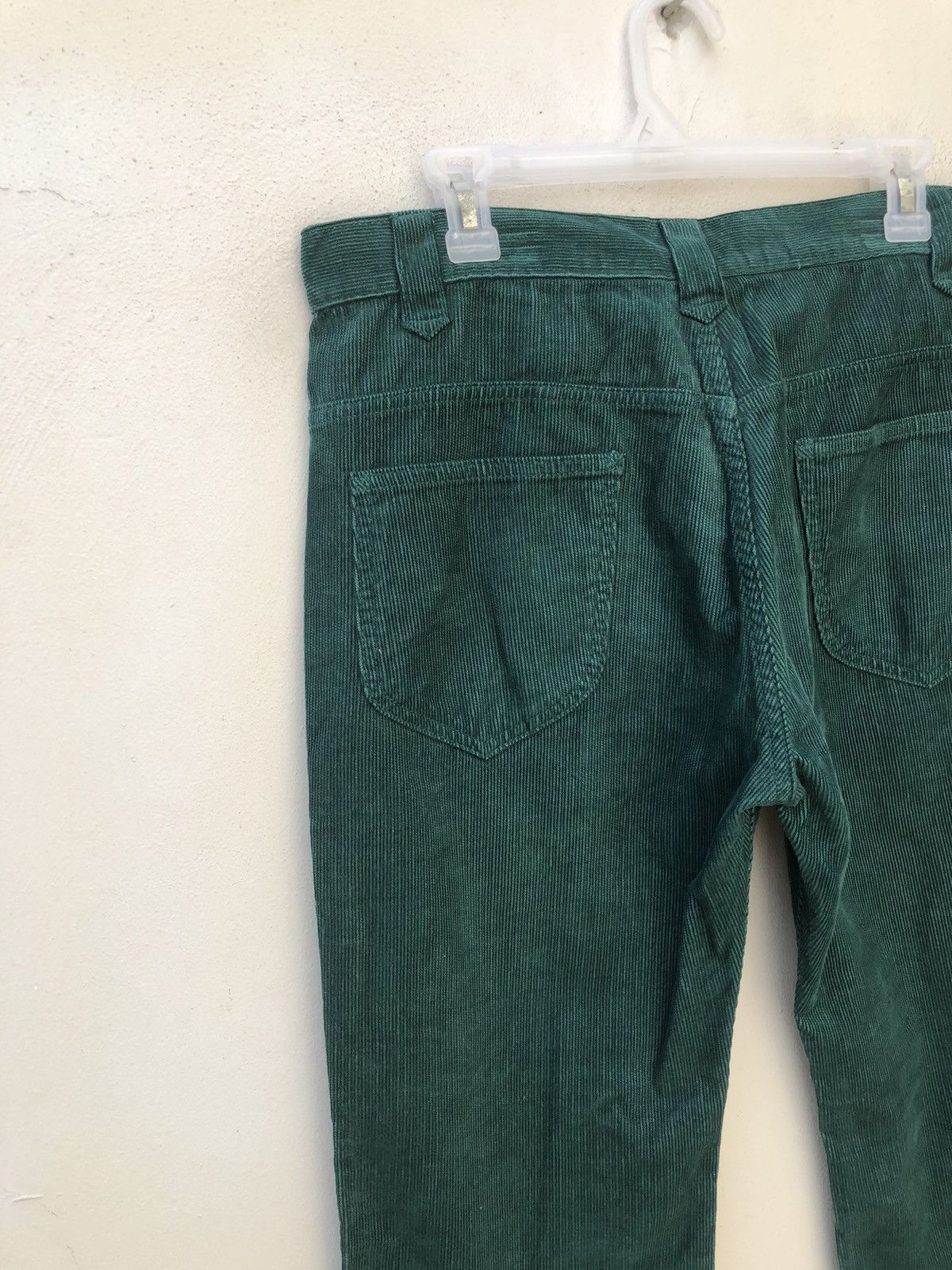 Vintage Flare Acoustic Japan Green Corduroy Jeans Size US 34 / EU 50 - 17 Thumbnail