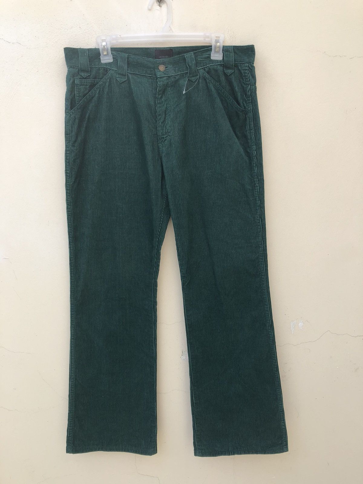 Vintage Flare Acoustic Japan Green Corduroy Jeans Size US 34 / EU 50 - 6 Thumbnail
