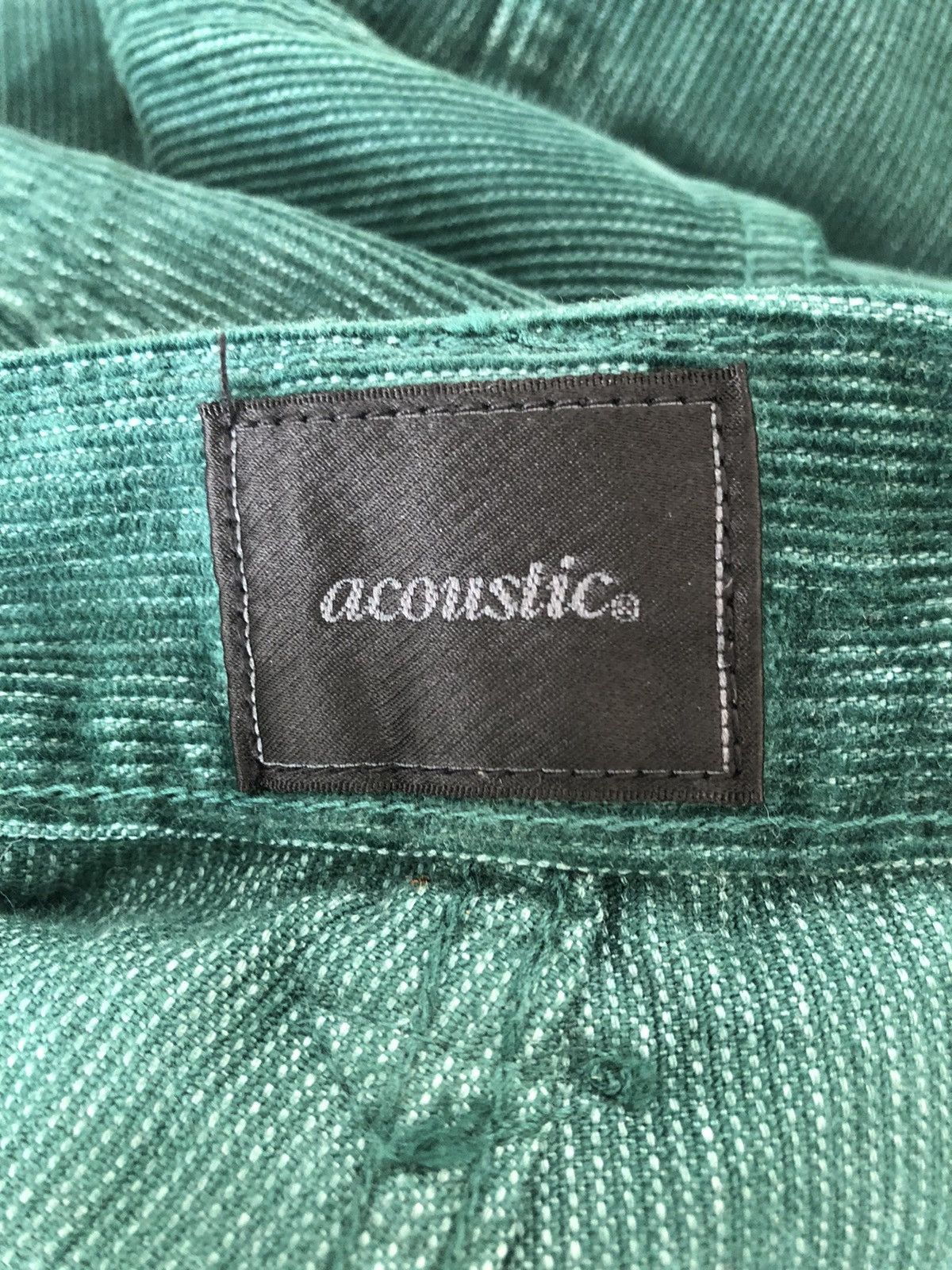 Vintage Flare Acoustic Japan Green Corduroy Jeans Size US 34 / EU 50 - 23 Thumbnail