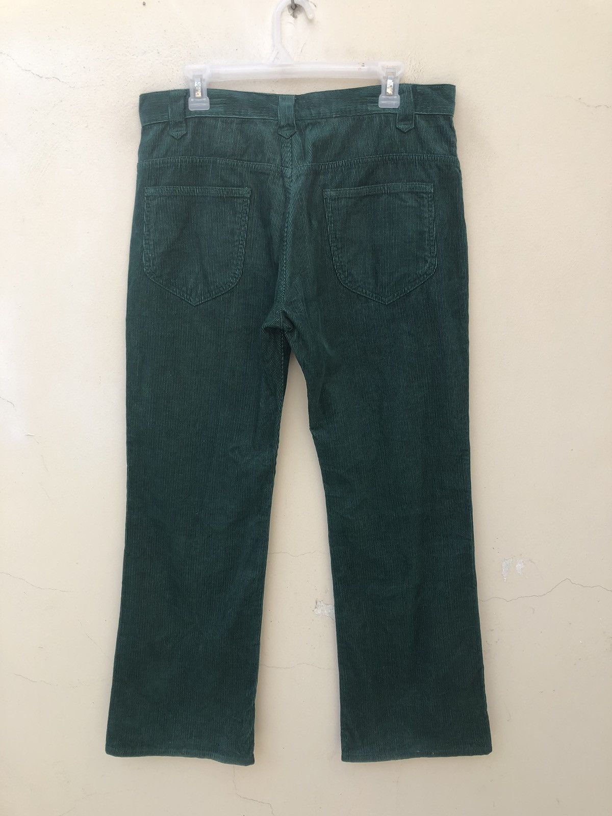 Vintage Flare Acoustic Japan Green Corduroy Jeans Size US 34 / EU 50 - 15 Thumbnail