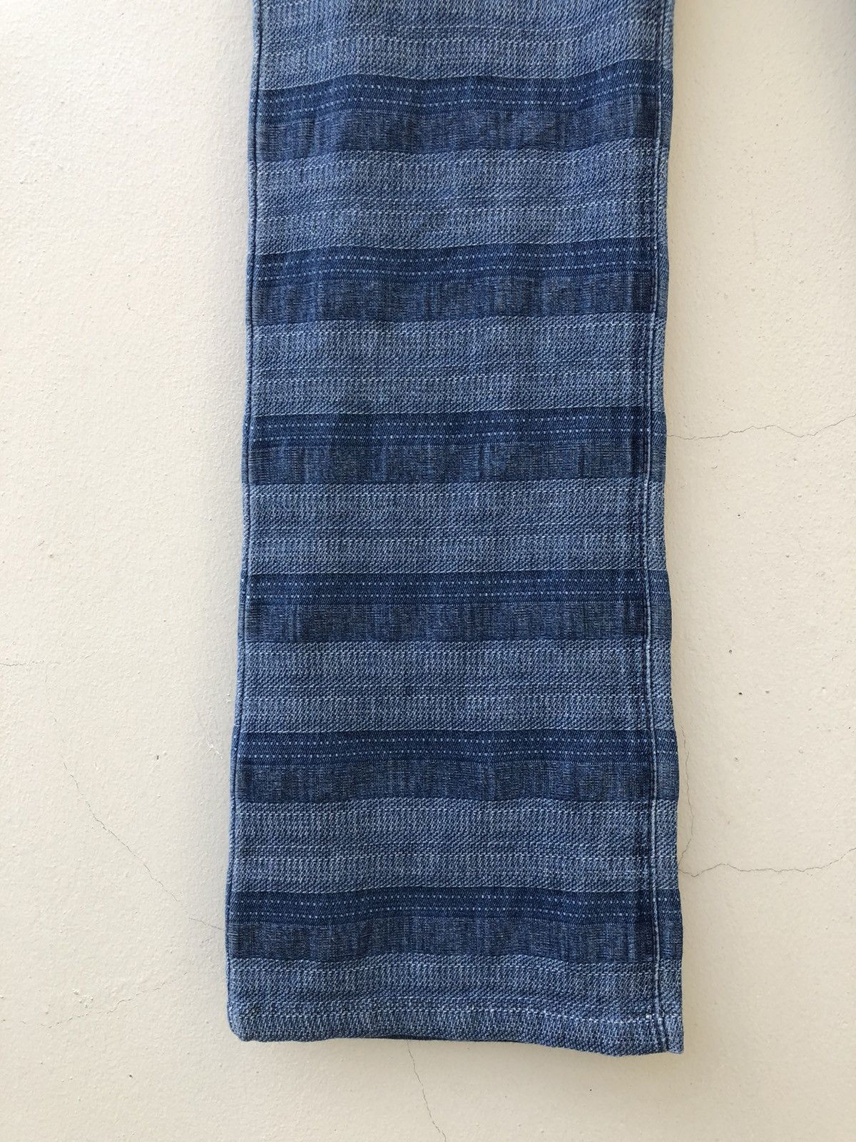 Vintage Vintage 90s NUVE Japan Horizontal Border Striped Flare Pant Size US 27 - 11 Thumbnail