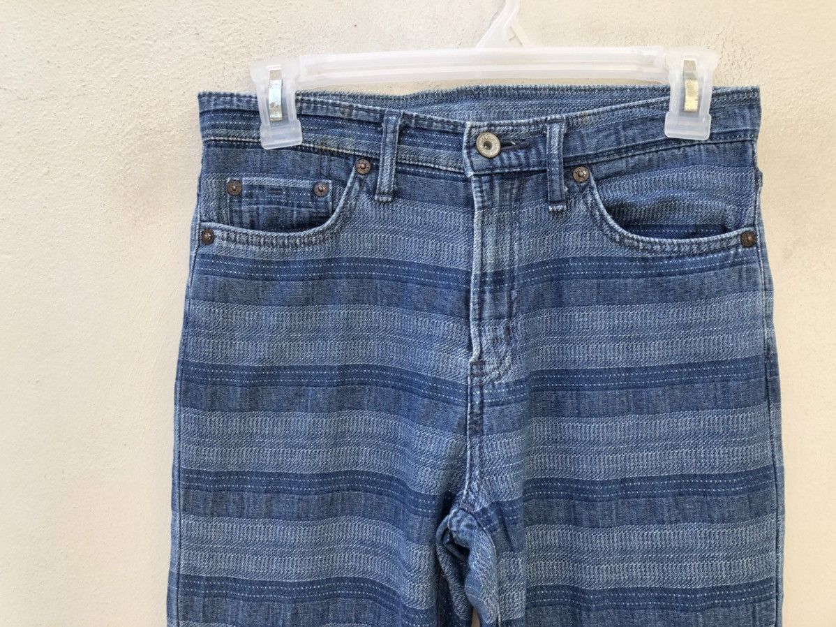 Vintage Vintage 90s NUVE Japan Horizontal Border Striped Flare Pant Size US 27 - 7 Thumbnail