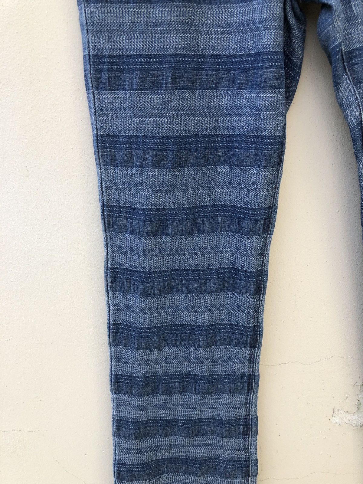 Vintage Vintage 90s NUVE Japan Horizontal Border Striped Flare Pant Size US 27 - 10 Thumbnail