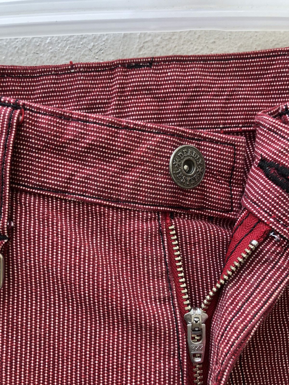 Deadly Jester Japan Wabash Striped Jeans Flare Pant