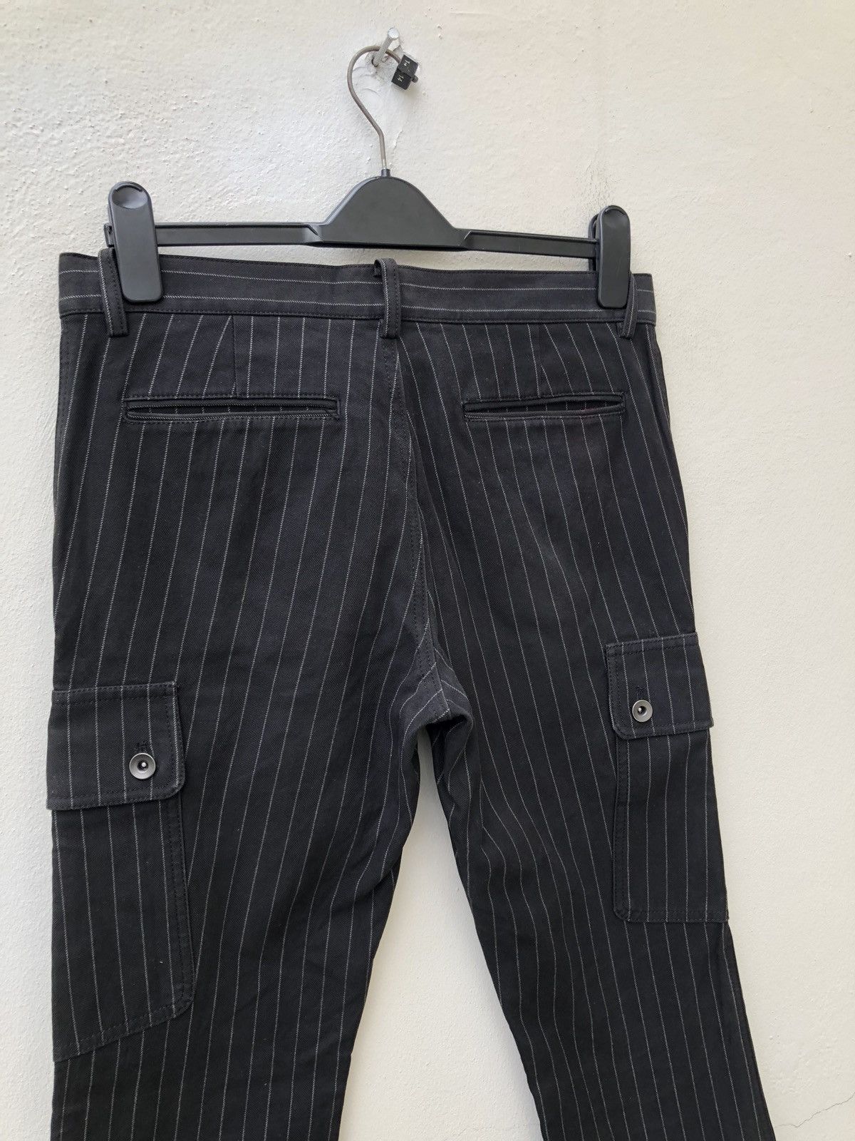 Shellac SHELLAC Made in Japan Striped Flare Cargo Trouser Pant Size US 31 - 7 Thumbnail