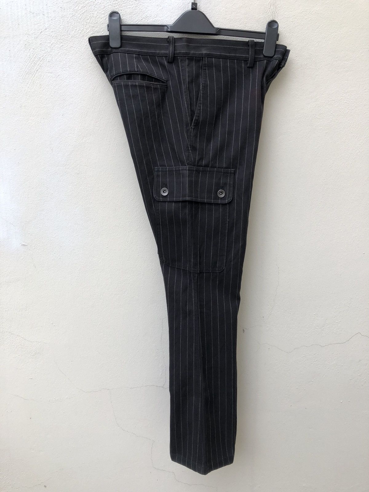 Shellac SHELLAC Made in Japan Striped Flare Cargo Trouser Pant Size US 31 - 12 Thumbnail