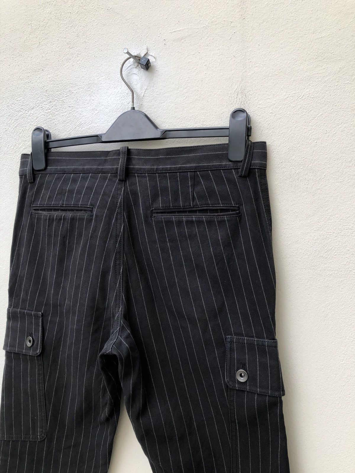 Shellac SHELLAC Made in Japan Striped Flare Cargo Trouser Pant Size US 31 - 6 Thumbnail