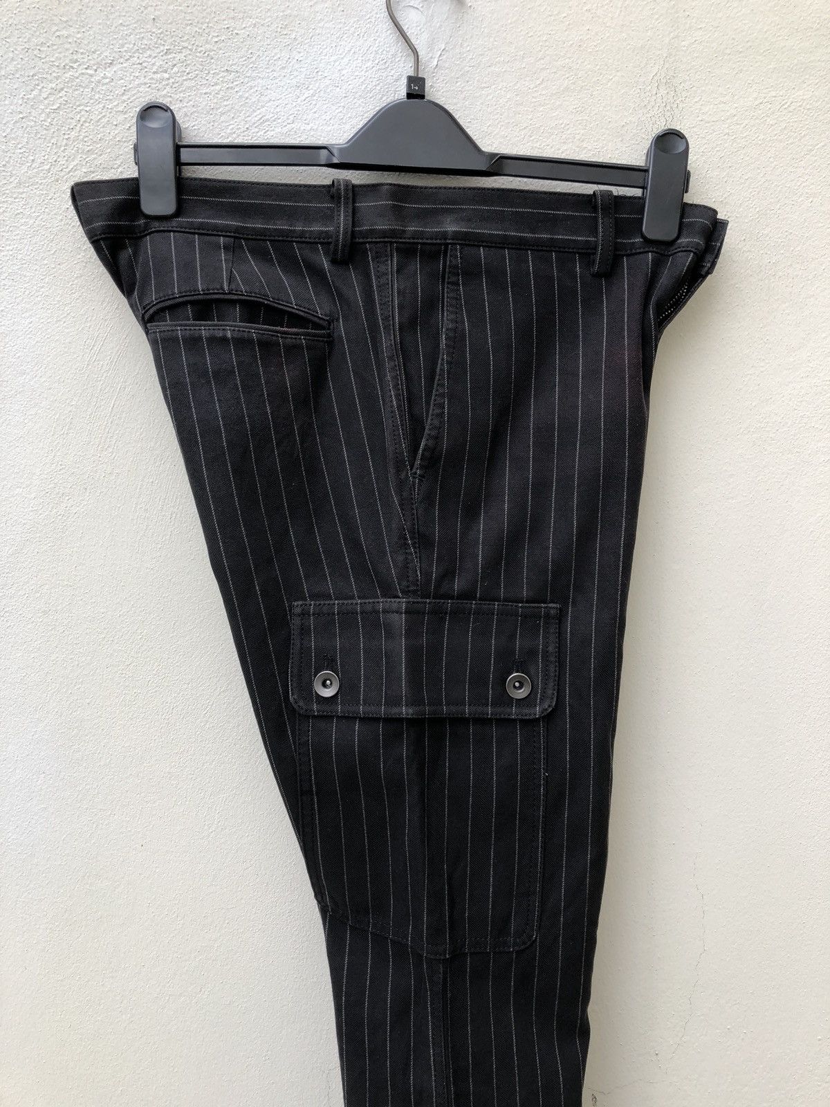Shellac SHELLAC Made in Japan Striped Flare Cargo Trouser Pant Size US 31 - 13 Thumbnail