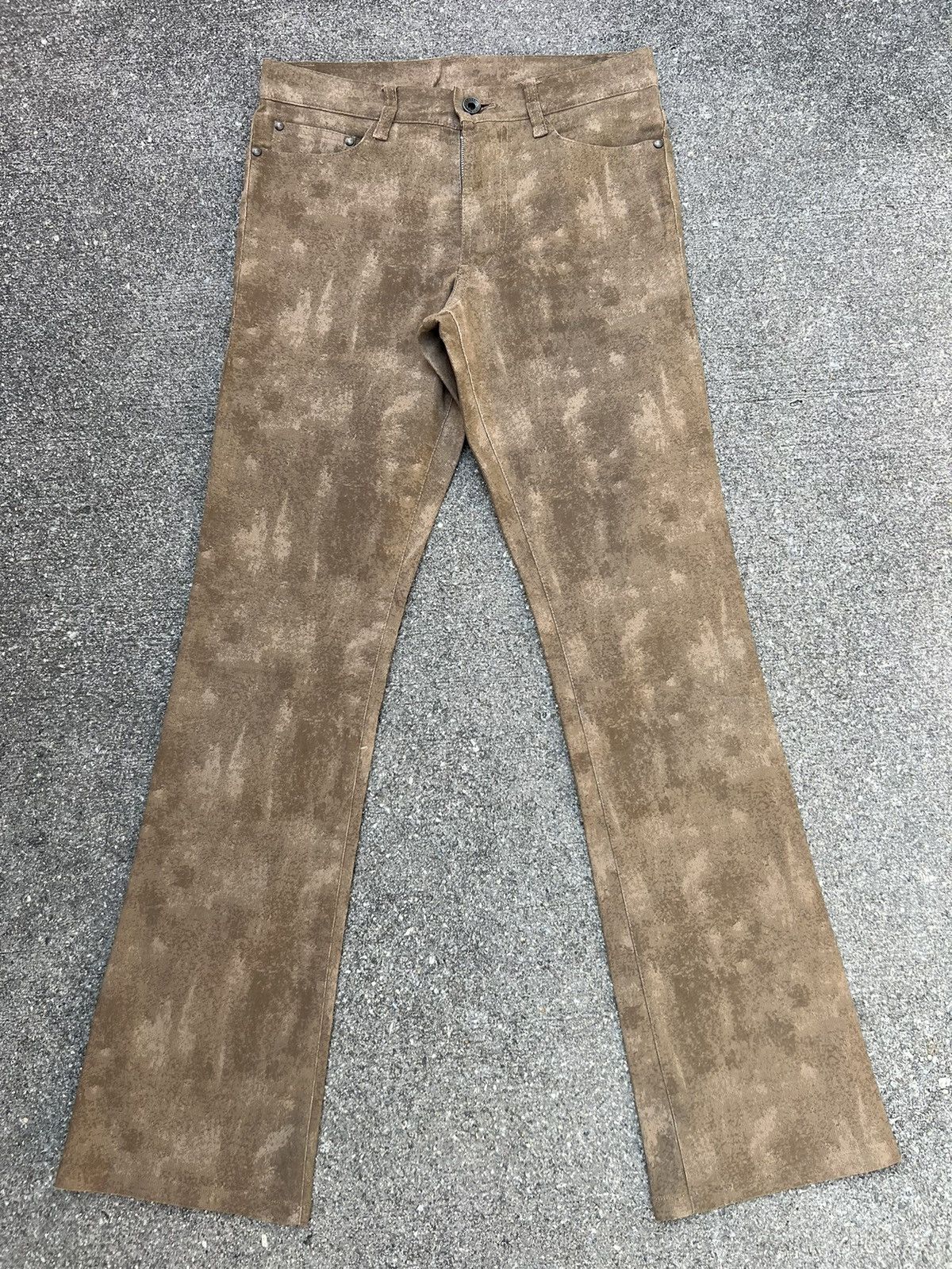 5351 POUR LES HOMMES 5351 Pour Les Hommes All Print Stretch Striped Flared Pant Size US 29 - 1 Thumbnail