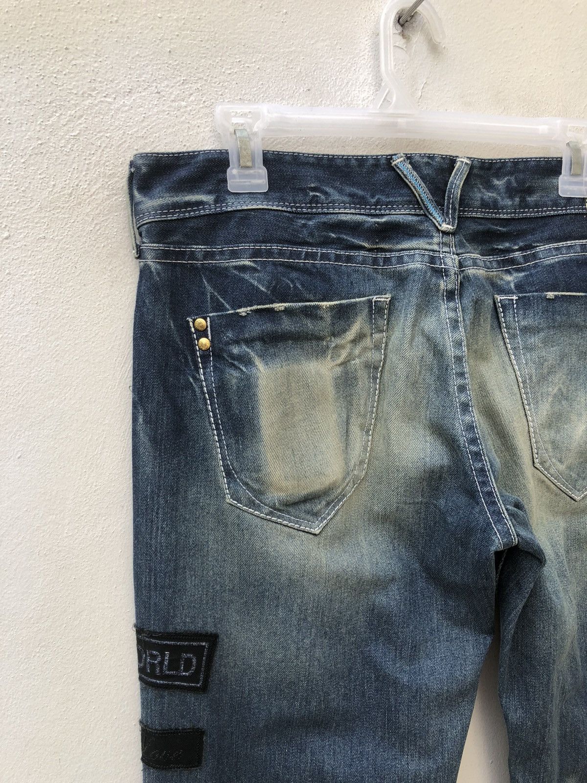 Vanquish Mud Wash Vanquish Gold Japan Patches Low Rise Flare Jeans Size US 32 / EU 48 - 16 Thumbnail
