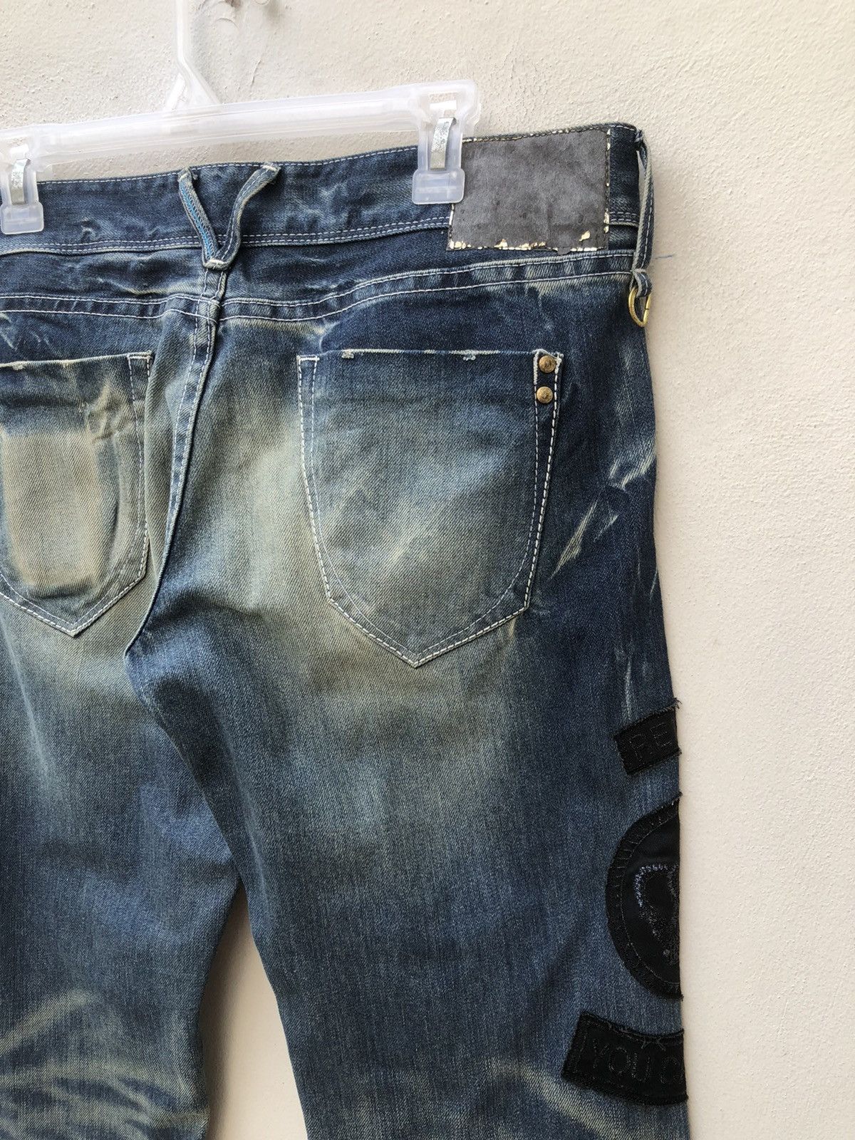 Vanquish Mud Wash Vanquish Gold Japan Patches Low Rise Flare Jeans Size US 32 / EU 48 - 19 Thumbnail