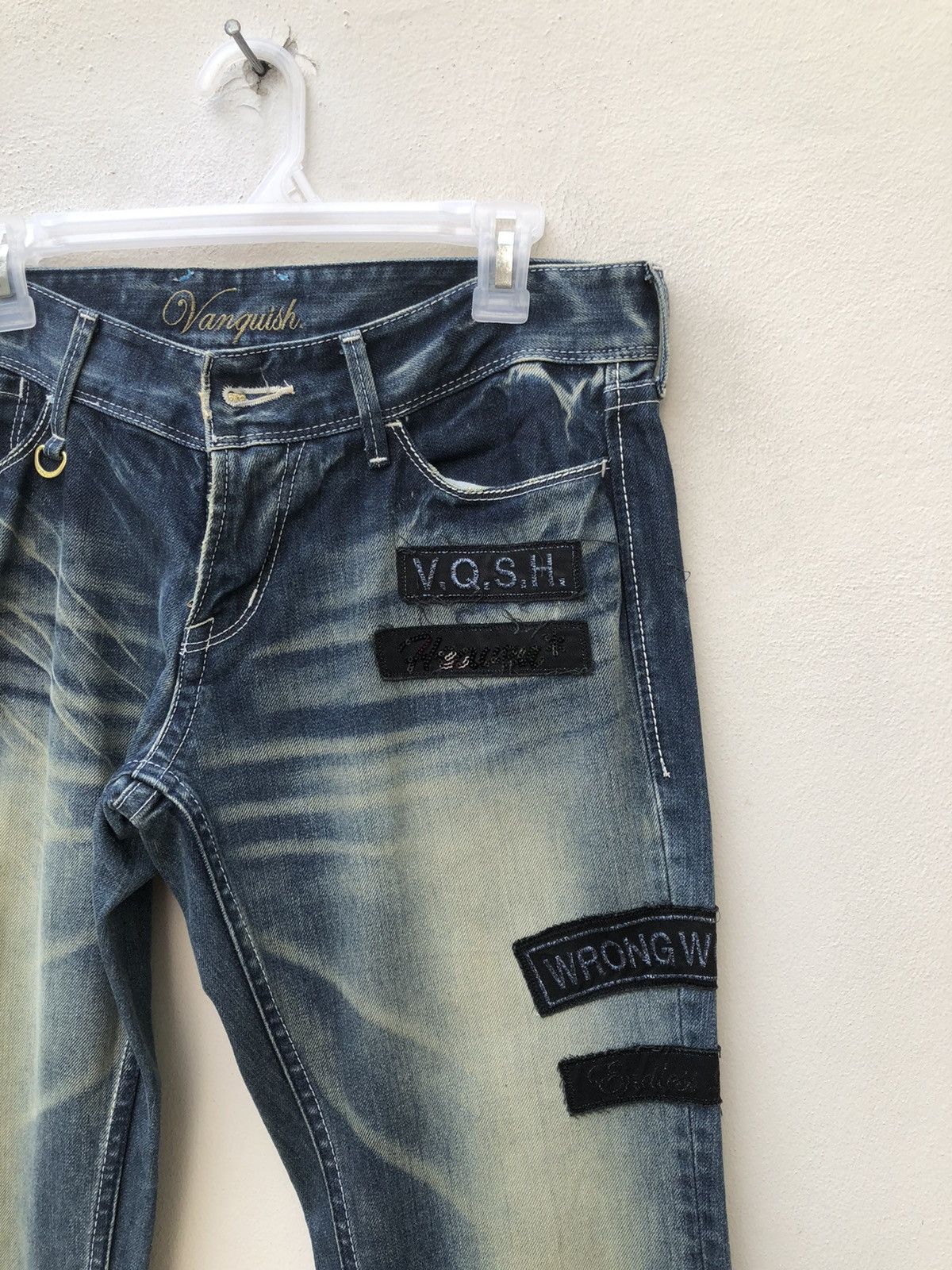 Vanquish Mud Wash Vanquish Gold Japan Patches Low Rise Flare Jeans Size US 32 / EU 48 - 12 Thumbnail