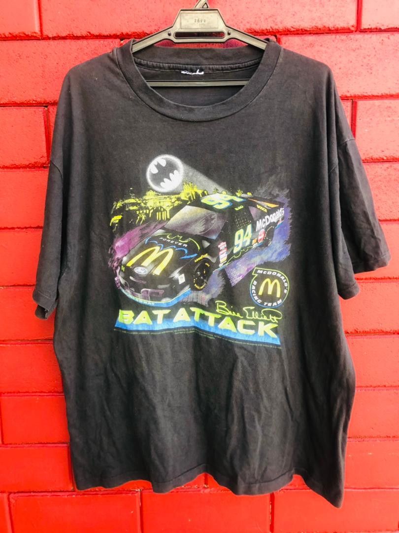 image of Vintage Bill Elliott Motorsport Designer Fashion Style in Black, Men's (Size Large)