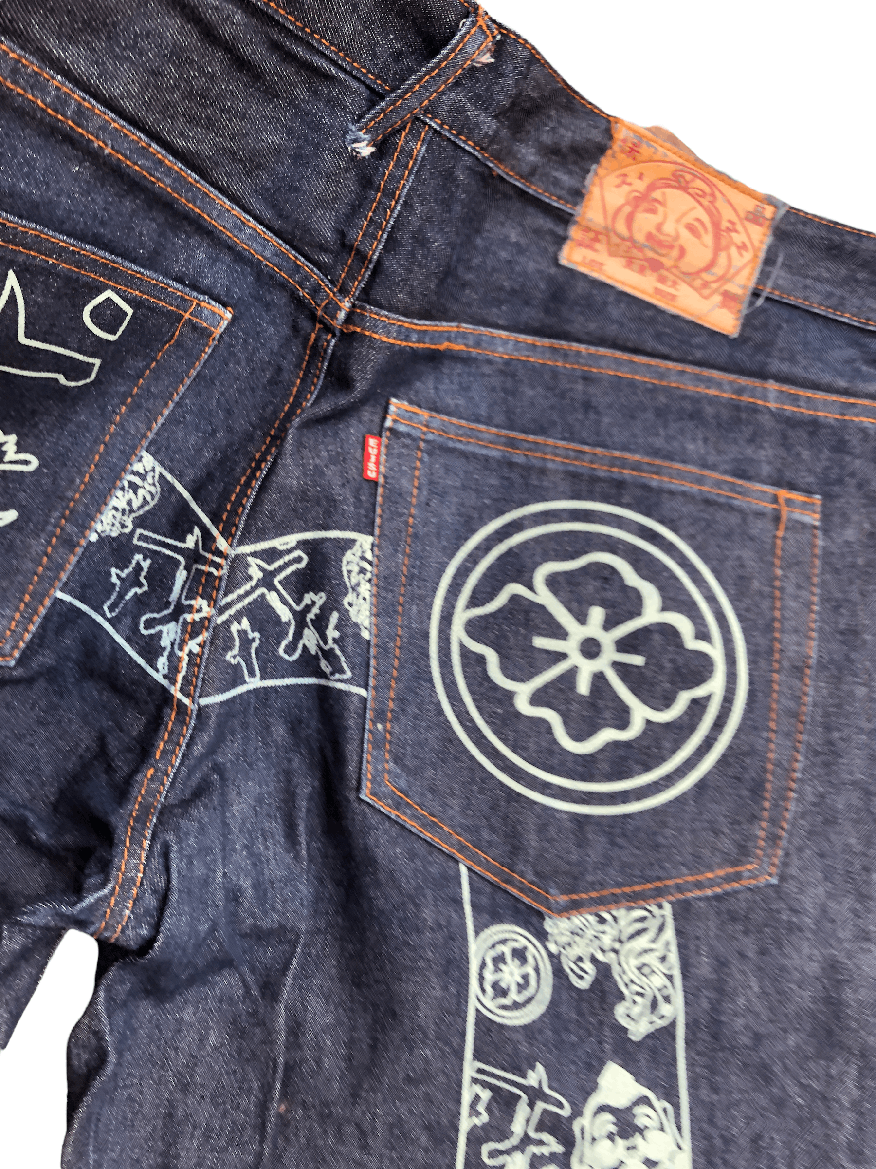 Japanese Brand RARE Evisu Jeans Size 38 Blue 'Big Buddah' Size US 38 / EU 54 - 13 Thumbnail