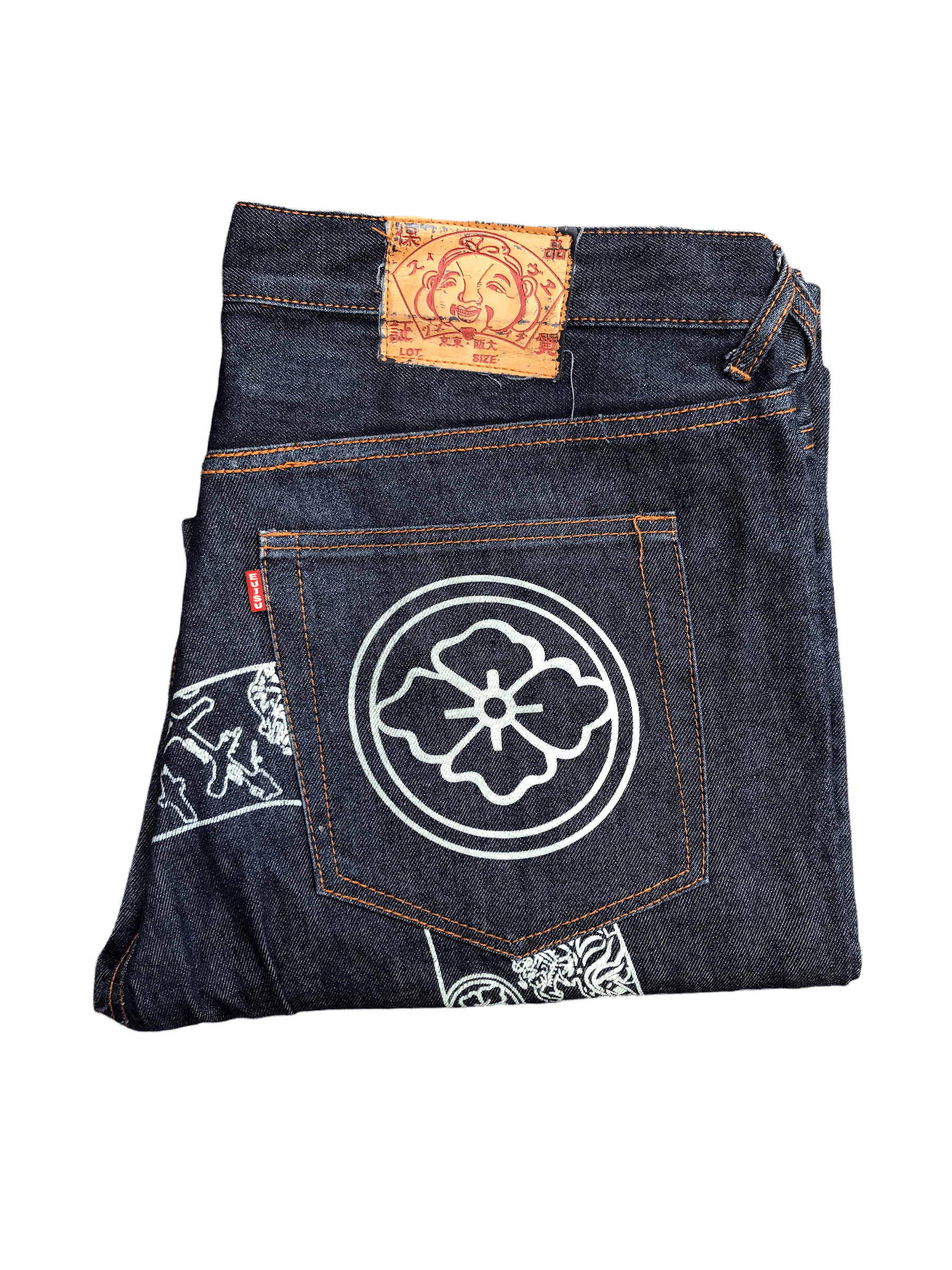 Japanese Brand RARE Evisu Jeans Size 38 Blue 'Big Buddah' Size US 38 / EU 54 - 8 Thumbnail