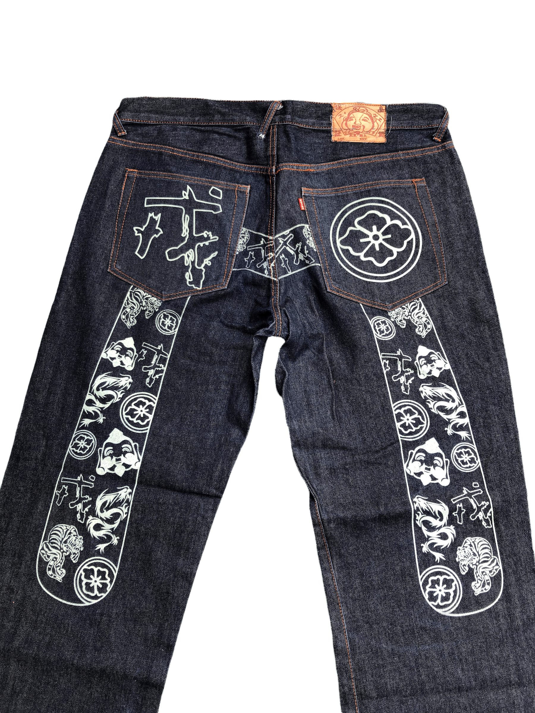 Japanese Brand RARE Evisu Jeans Size 38 Blue 'Big Buddah' Size US 38 / EU 54 - 11 Thumbnail