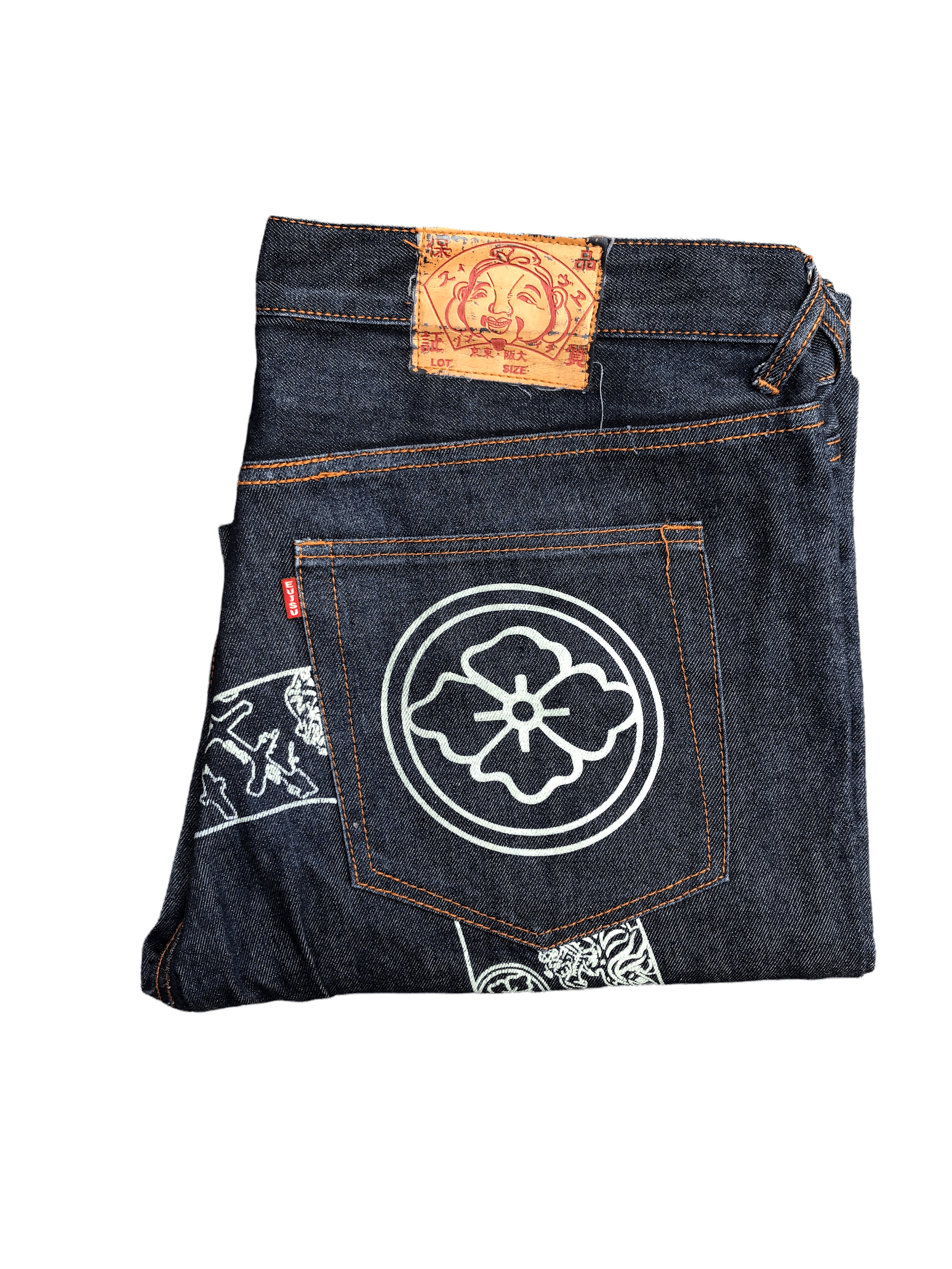 Japanese Brand RARE Evisu Jeans Size 38 Blue 'Big Buddah' Size US 38 / EU 54 - 4 Thumbnail