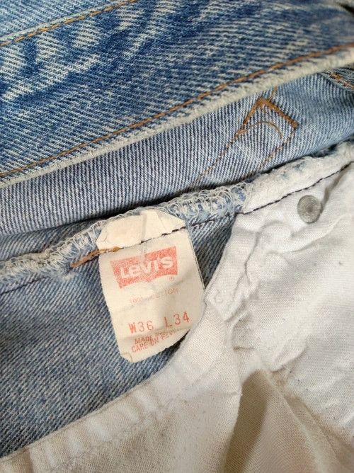 Levi's 80s Vintage Levi's 501 Made In USA Distressed Jeans 34x29 Size US 34 / EU 50 - 10 Thumbnail