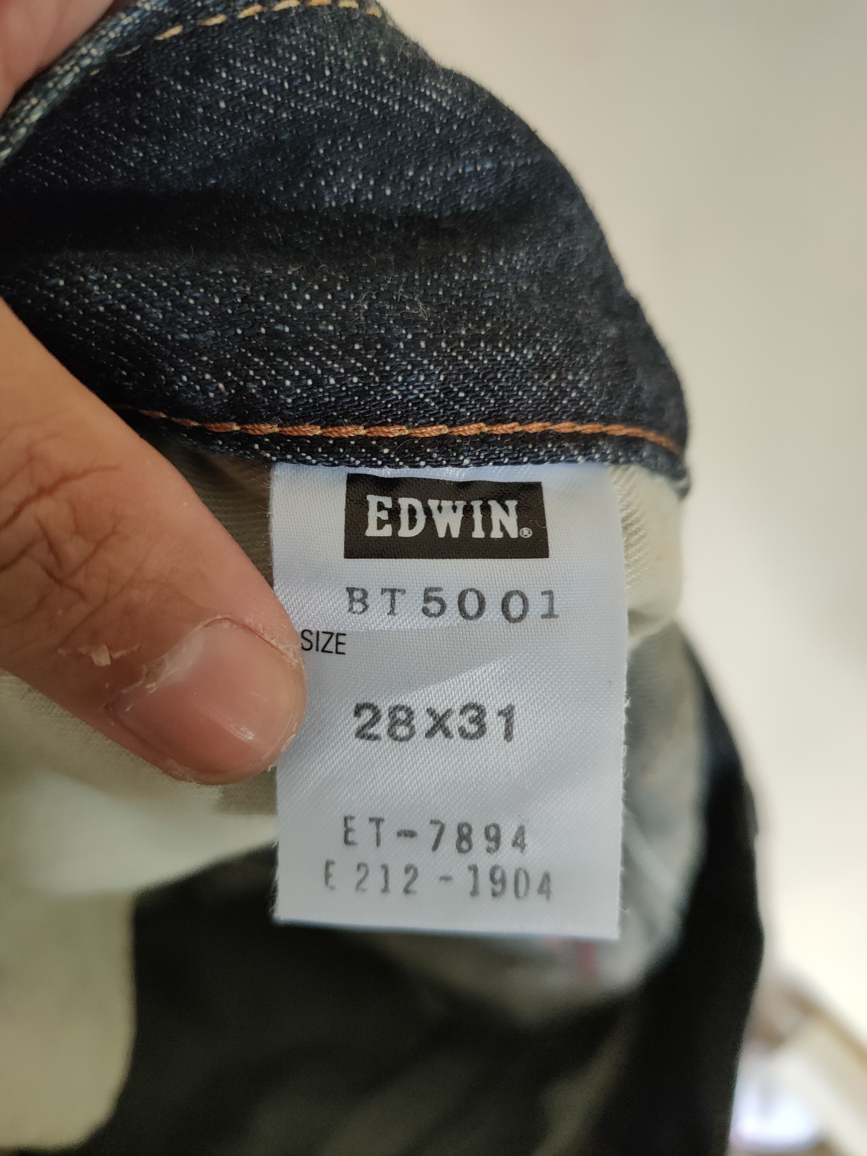 Edwin × Vintage Vintage Edwin Blue Trip 503 Distressed denim Size US 30 / EU 46 - 10 Thumbnail