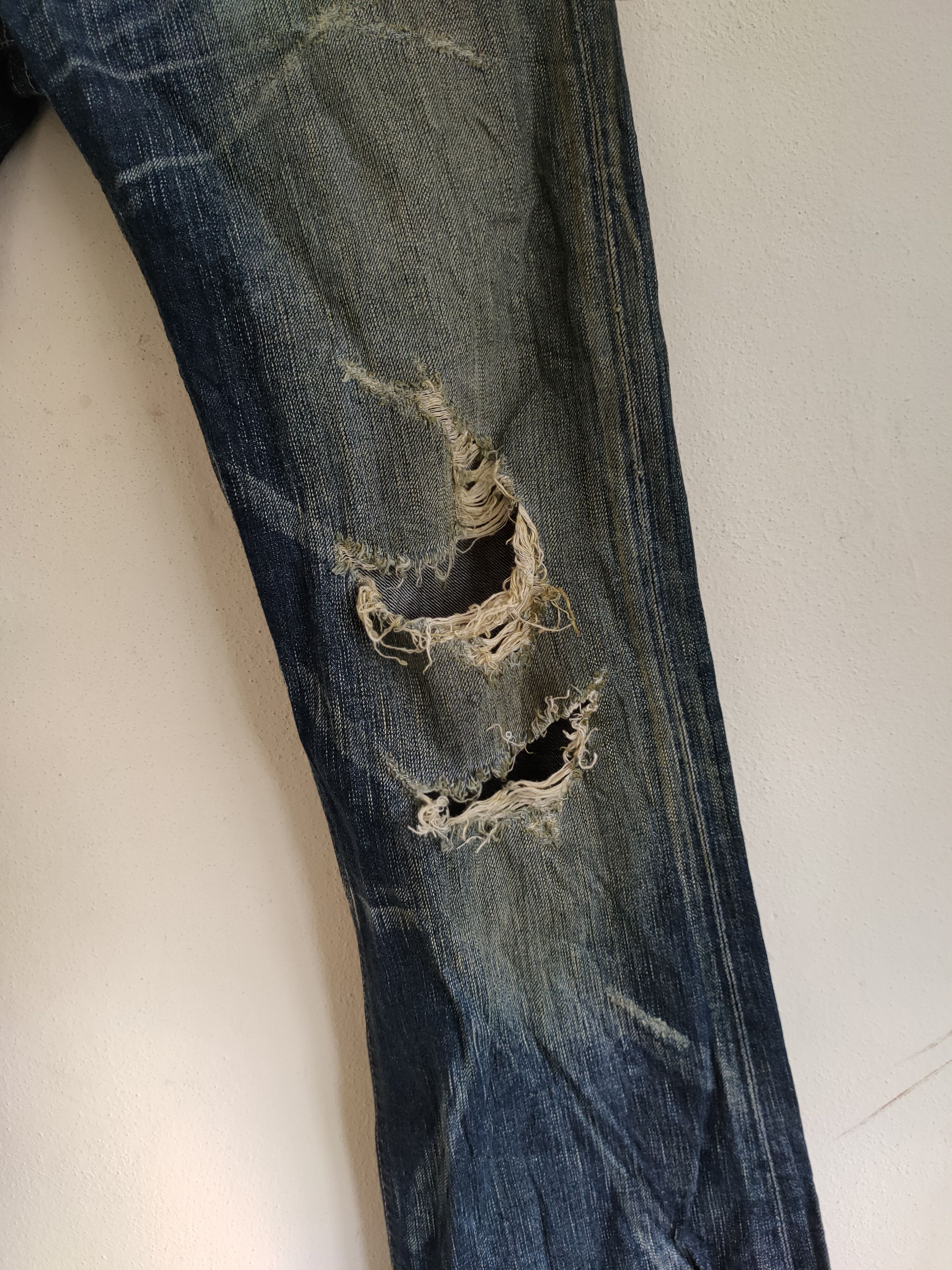 Edwin × Vintage Vintage Edwin Blue Trip 503 Distressed denim Size US 30 / EU 46 - 6 Thumbnail