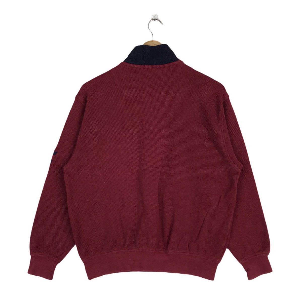Burberry × Vintage Vintage 90s Burberrys Sailing Gear Half Zipper Sweatshirt Size US M / EU 48-50 / 2 - 4 Thumbnail