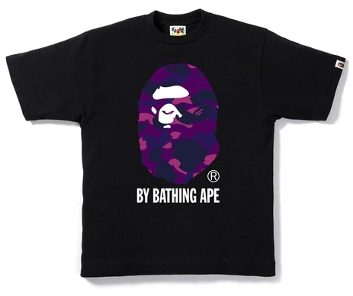 Bape BAPE Color Camo By Bathing Tee Black/Purple Size US XXL / EU 58 / 5 - 2 Thumbnail