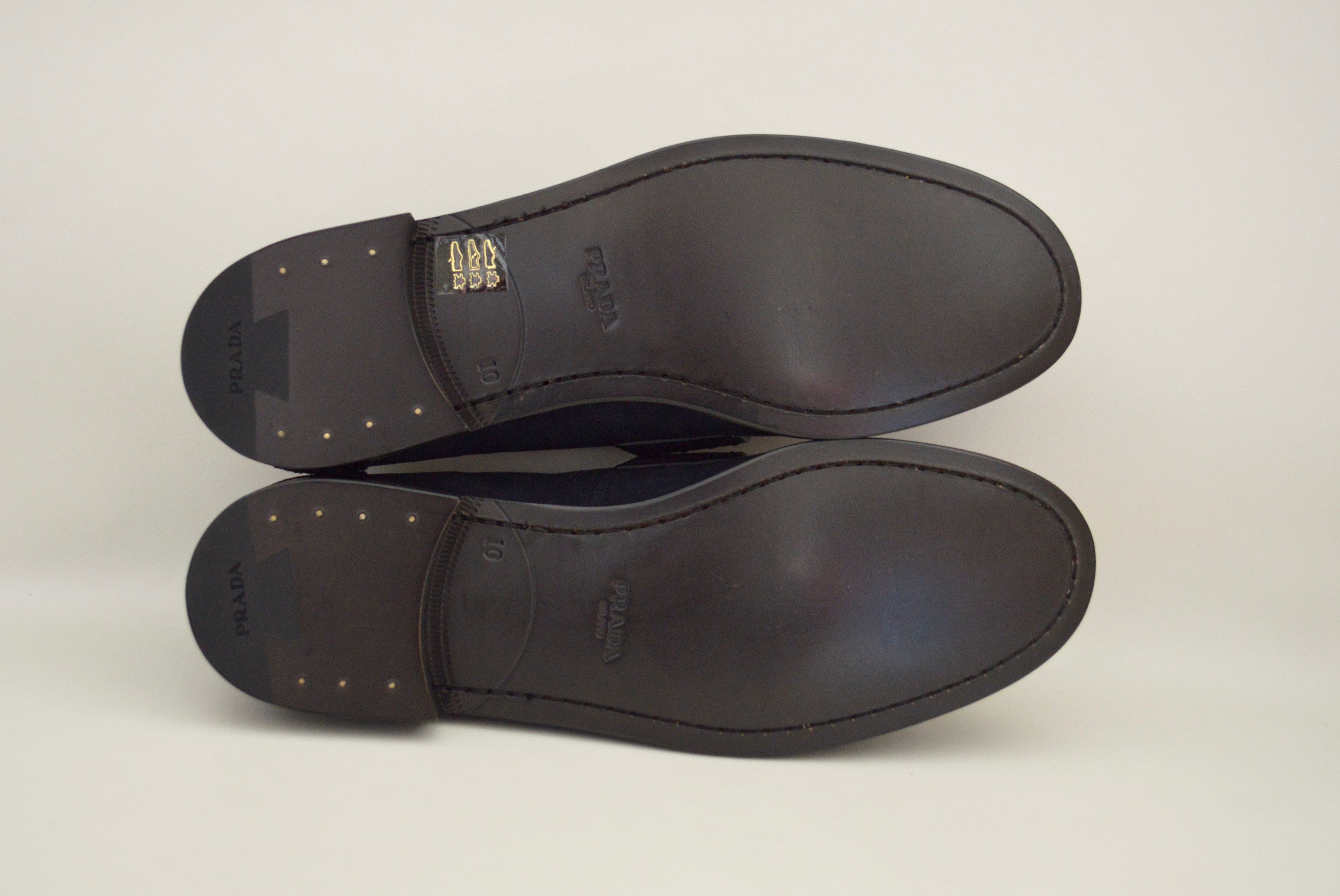 Prada Dark Blue Suede Loafers Size US 10.5 / EU 43-44 - 7 Thumbnail