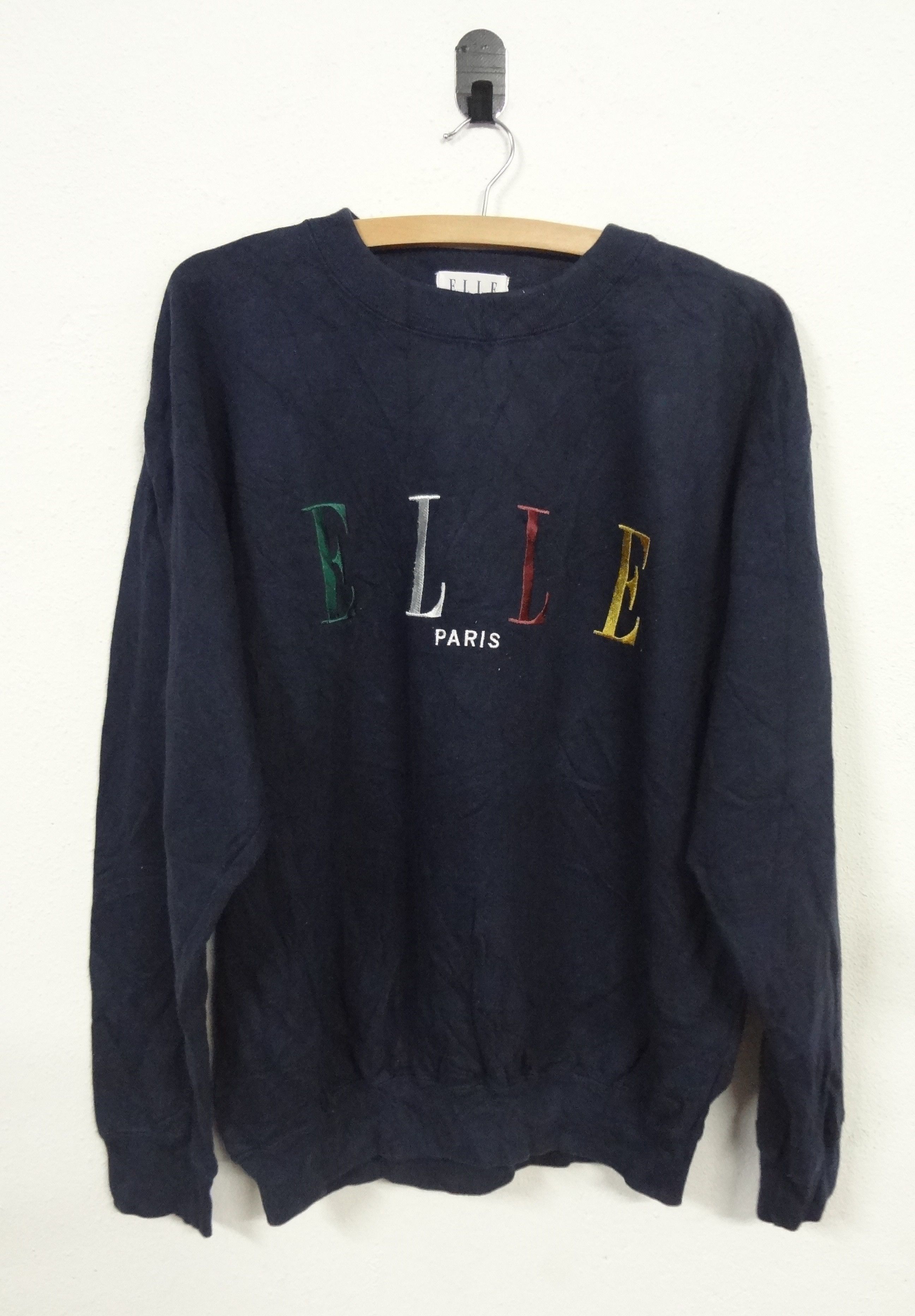 Designer Vintage Elle Homme Sweatshirt Size US L / EU 52-54 / 3 - 1 Thumbnail
