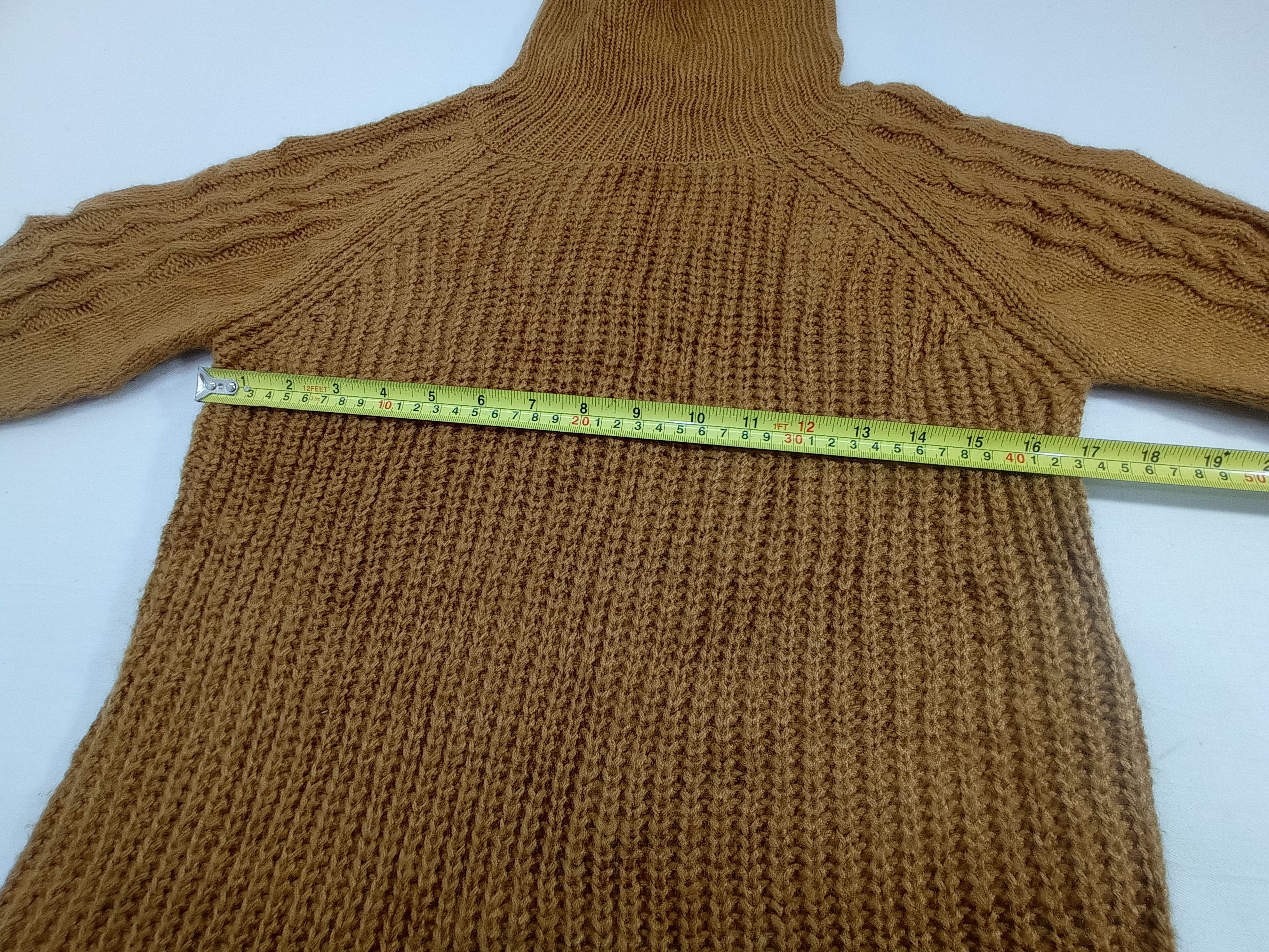 Aran Isles Knitwear × Japanese Brand Japanese Turtleneck Knitted Size US S / EU 44-46 / 1 - 14 Thumbnail